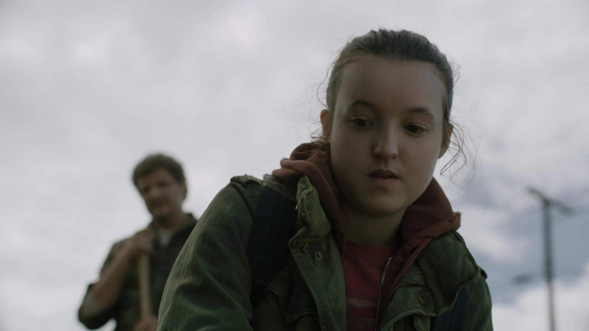 Pedro Pascal and Bella Ramsey in The Last of Us: Endure and Survive (2023)