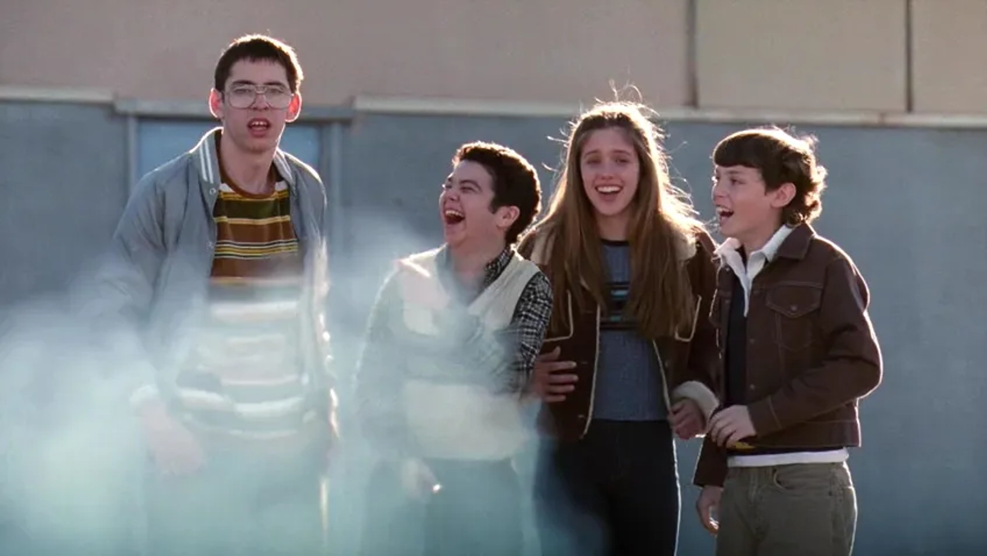 John Francis Daley, Kayla Ewell, Samm Levine, and Martin Starr in Freaks and Geeks (1999)