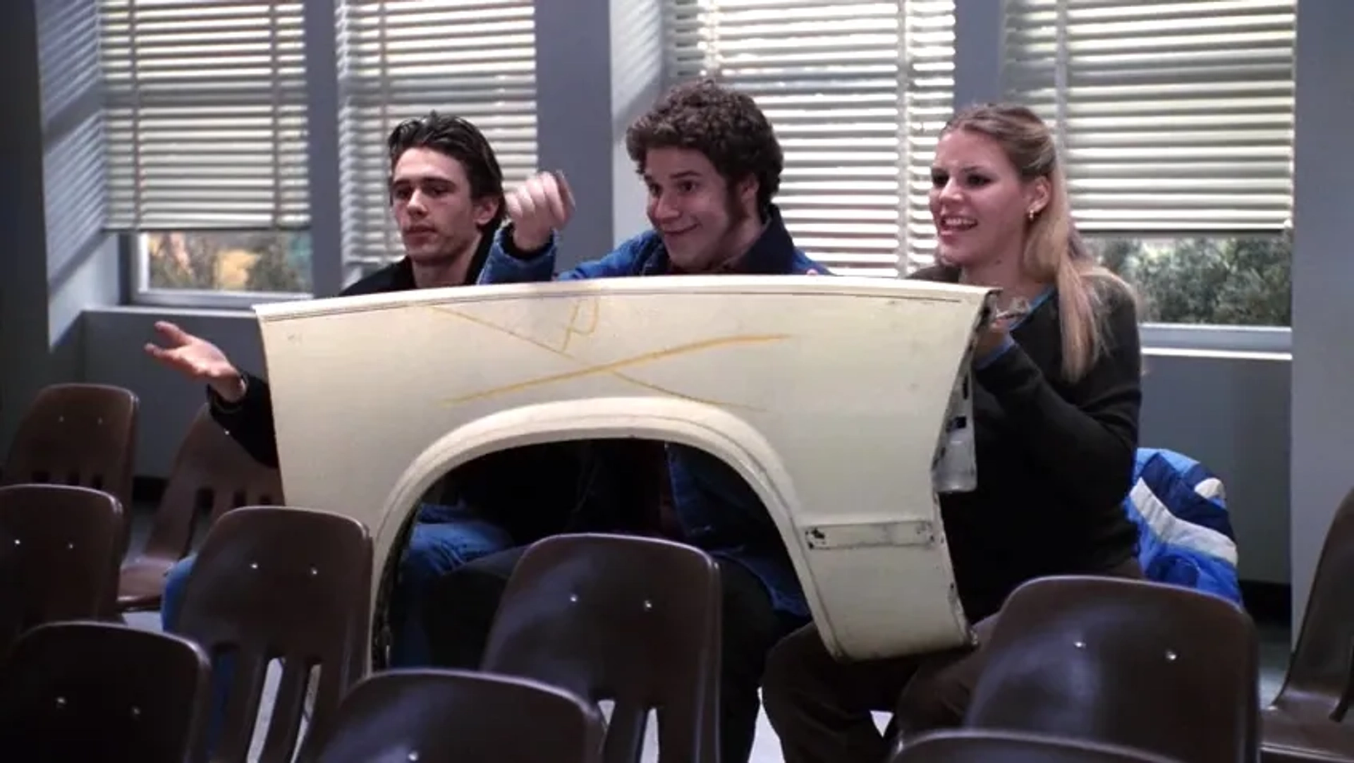 Busy Philipps, James Franco, and Seth Rogen in Freaks and Geeks (1999)