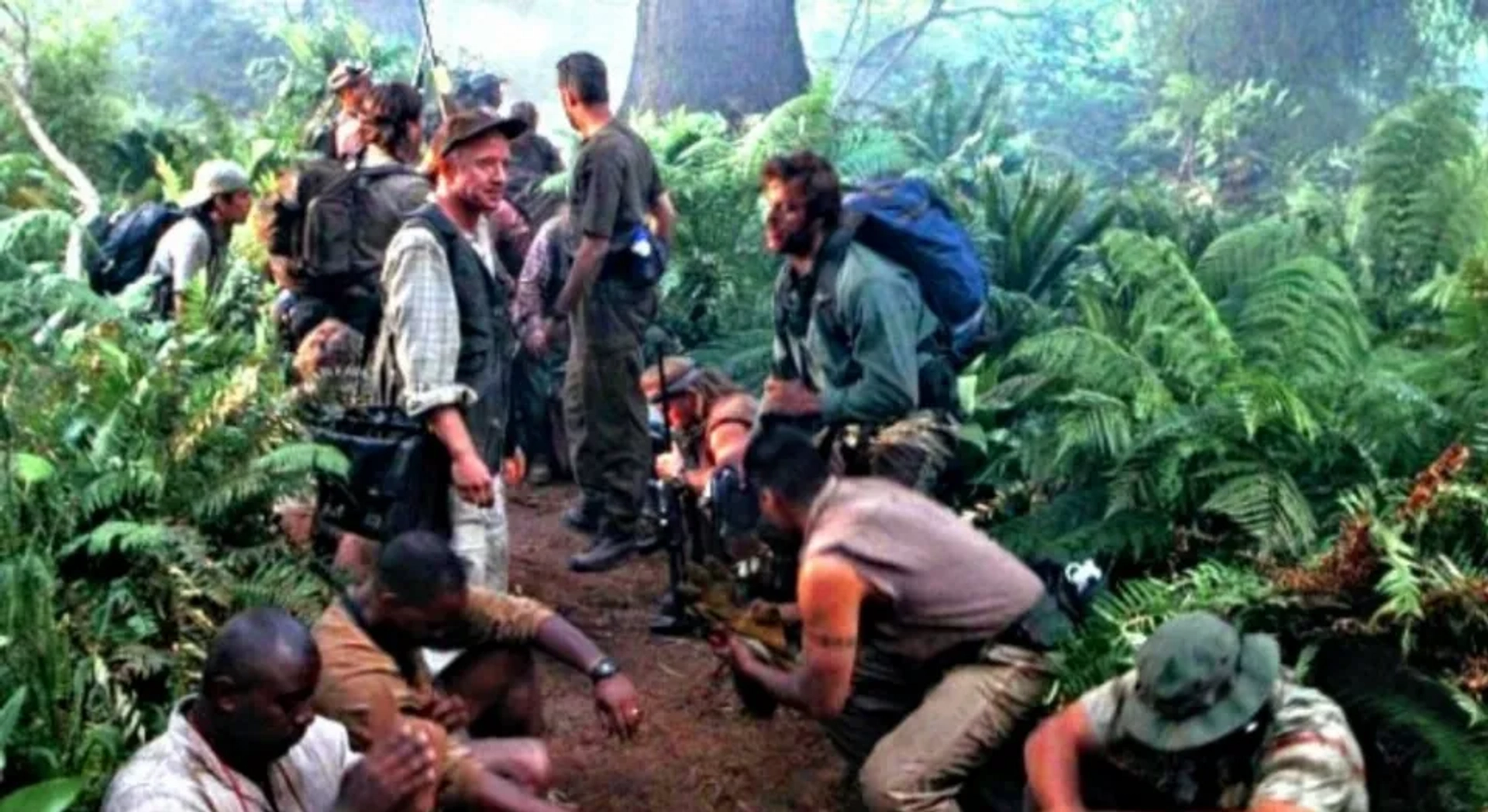 Vince Vaughn, Arliss Howard, Vincent Dee Miles, and Chad Randall in The Lost World: Jurassic Park (1997)