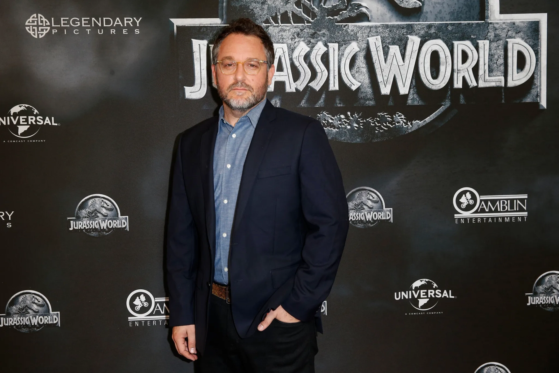 Colin Trevorrow at an event for Jurassic World (2015)