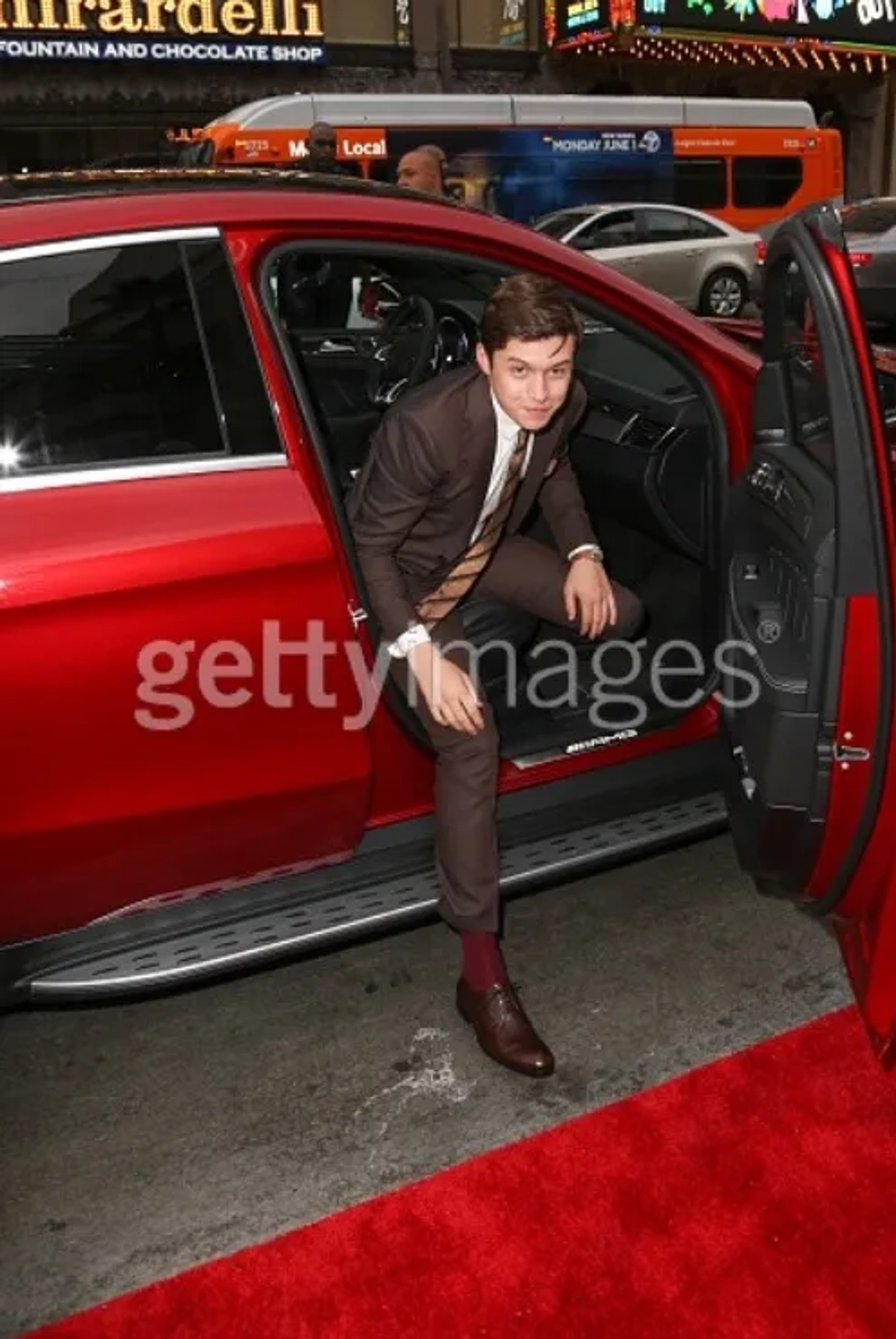 Nick Robinson at an event for Jurassic World (2015)