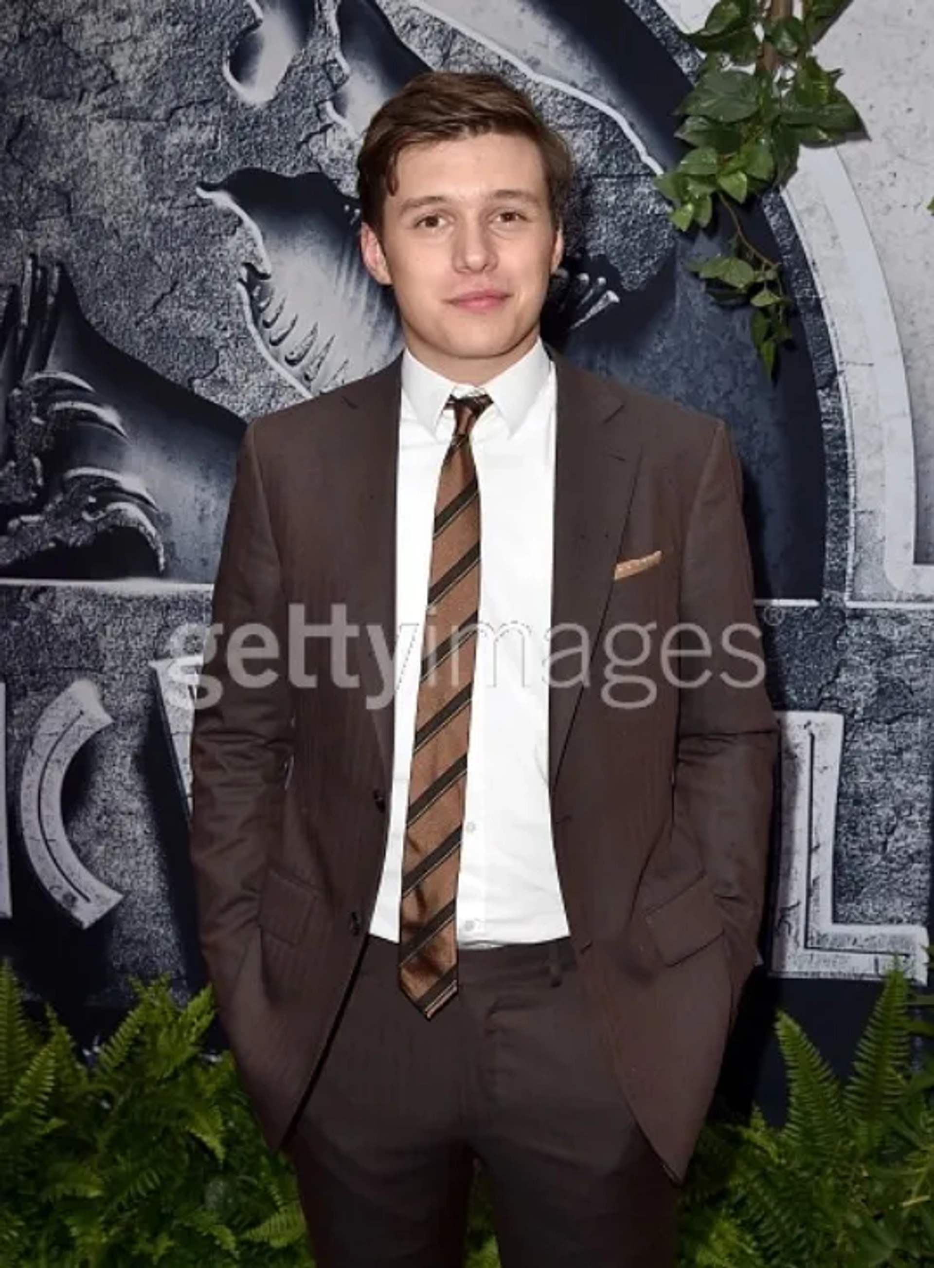 Nick Robinson at an event for Jurassic World (2015)