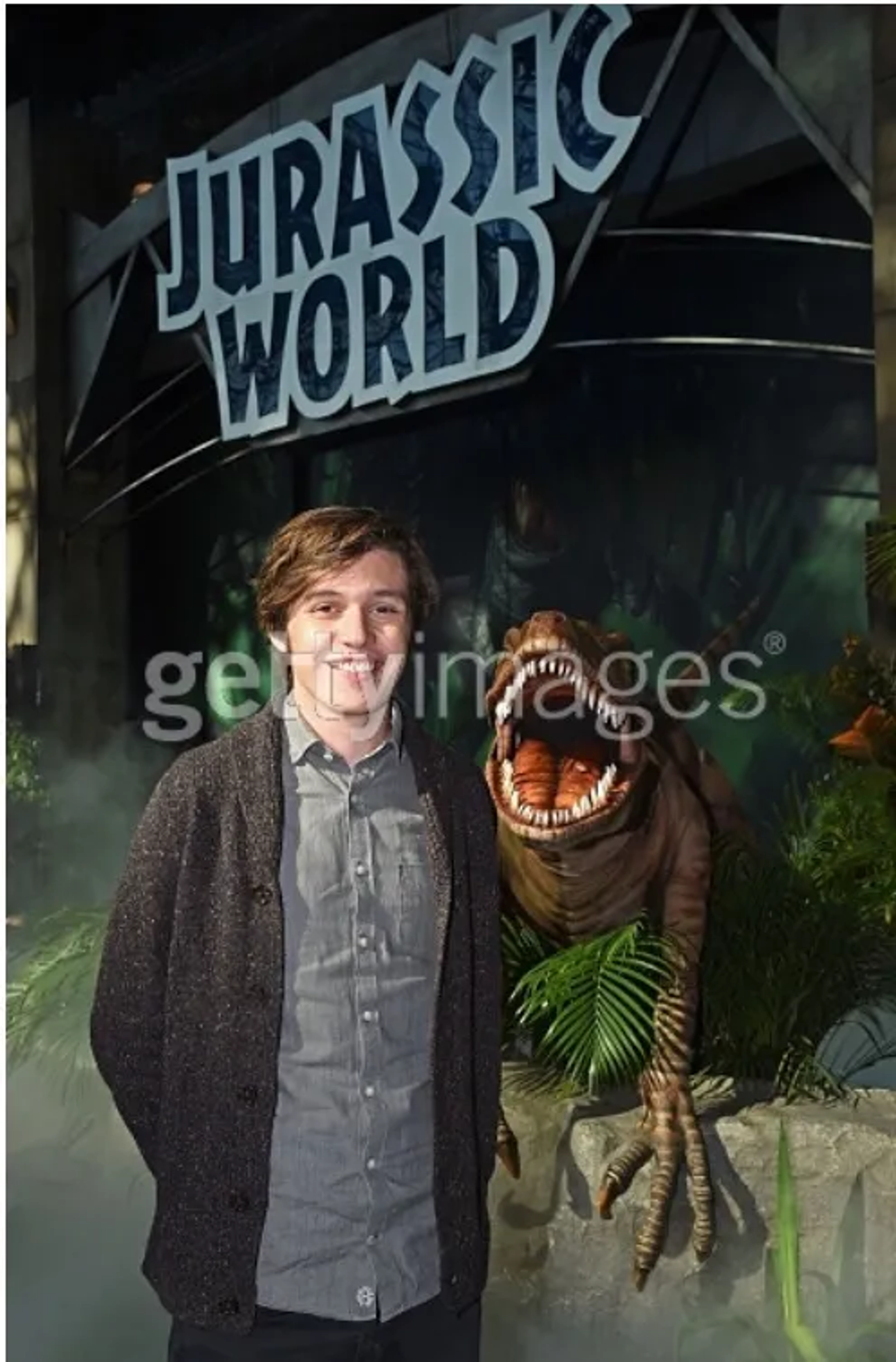 Nick Robinson at an event for Jurassic World (2015)