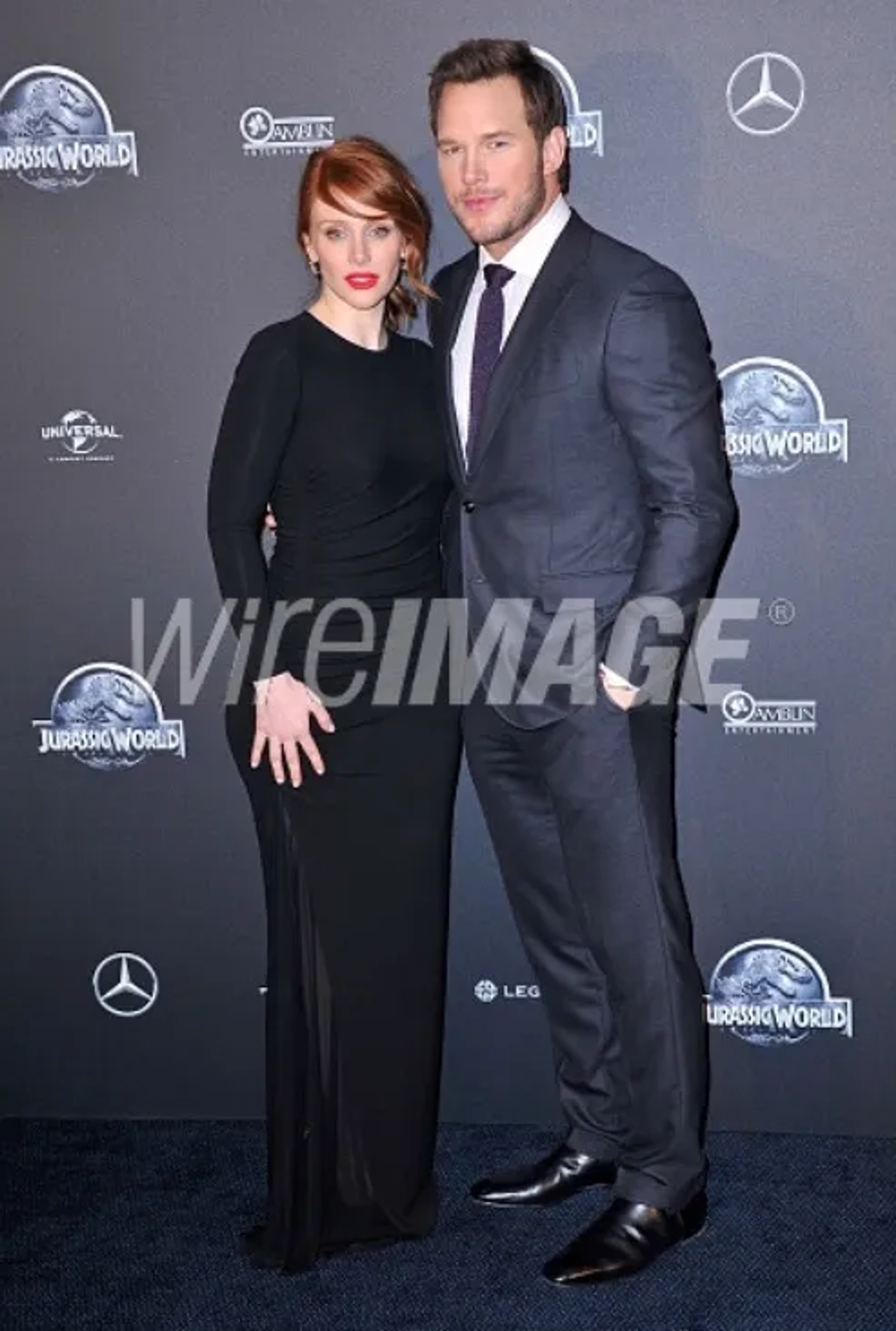 Bryce Dallas Howard and Chris Pratt at an event for Jurassic World (2015)