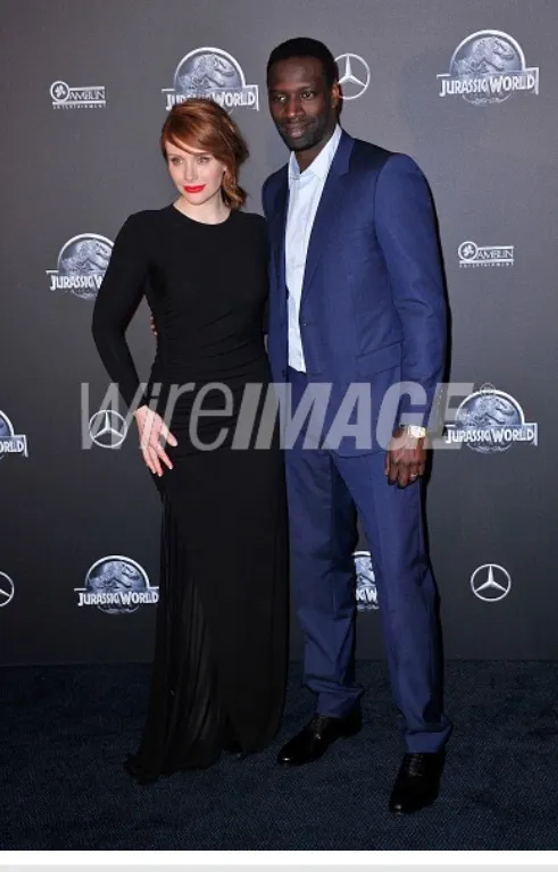 Bryce Dallas Howard and Omar Sy at an event for Jurassic World (2015)