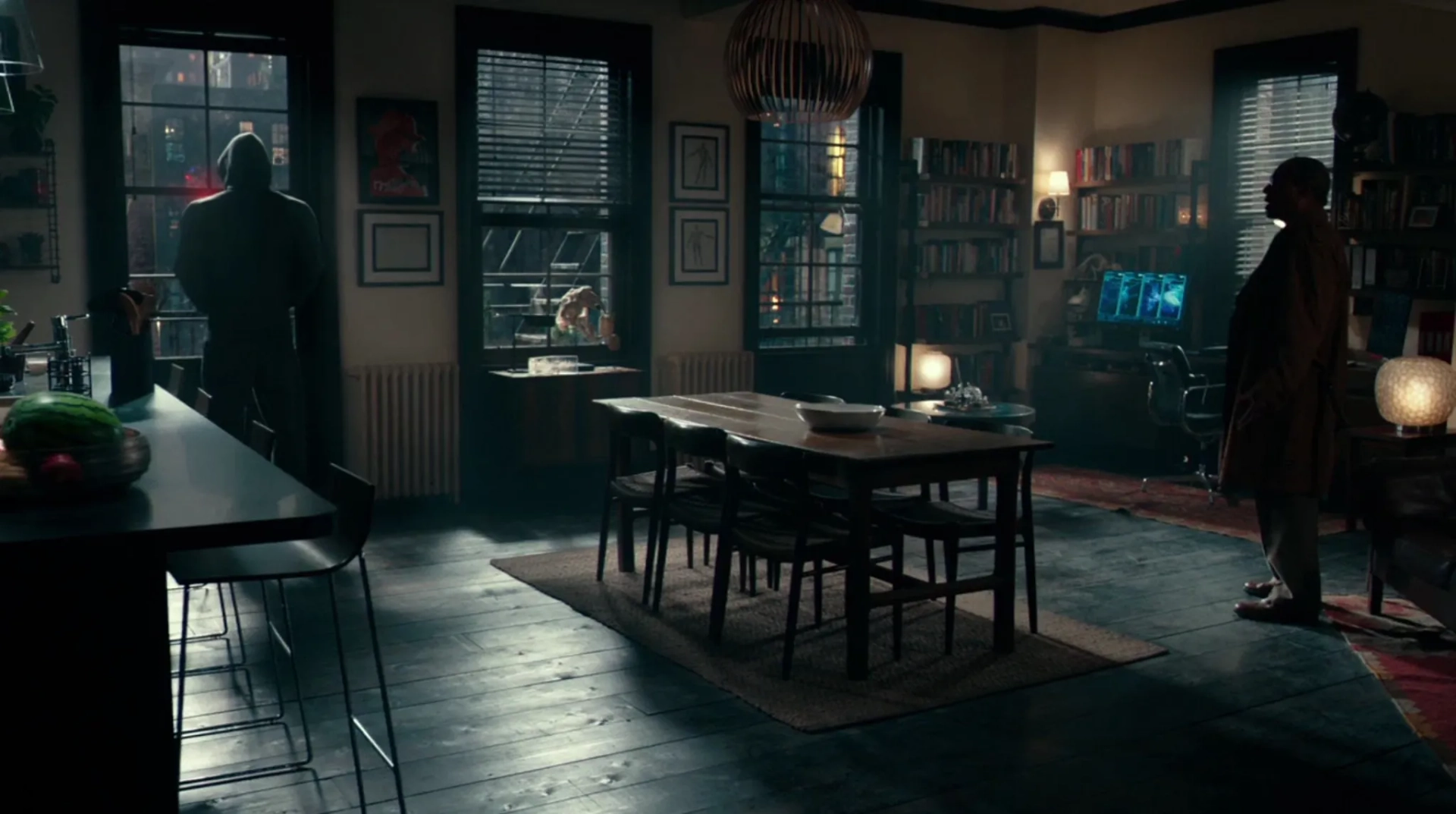 Joe Morton and Ray Fisher in Justice League (2017)