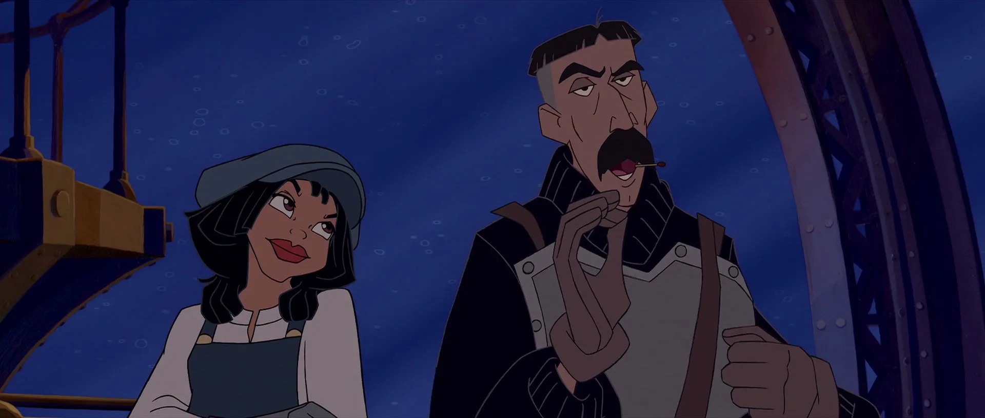 Jacqueline Obradors and Don Novello in Atlantis: The Lost Empire (2001)