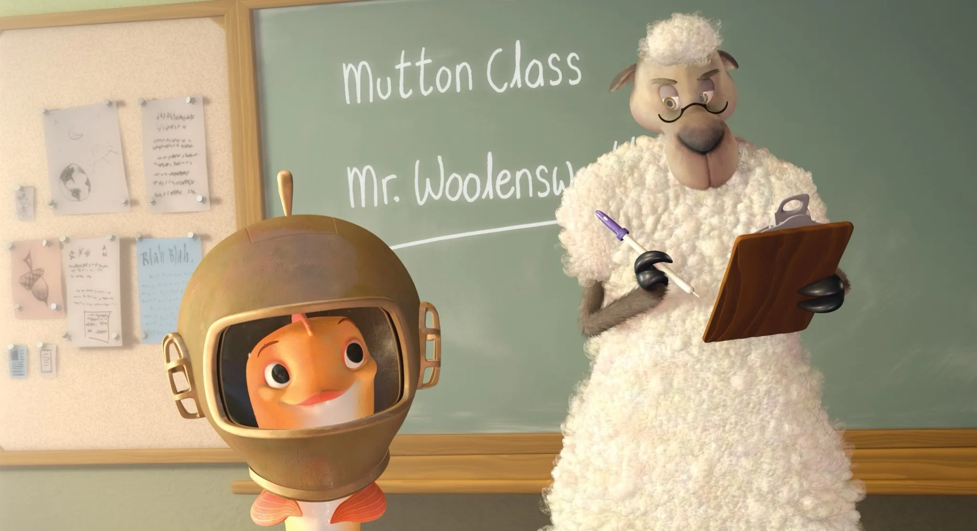 Patrick Stewart and Dan Molina in Chicken Little (2005)