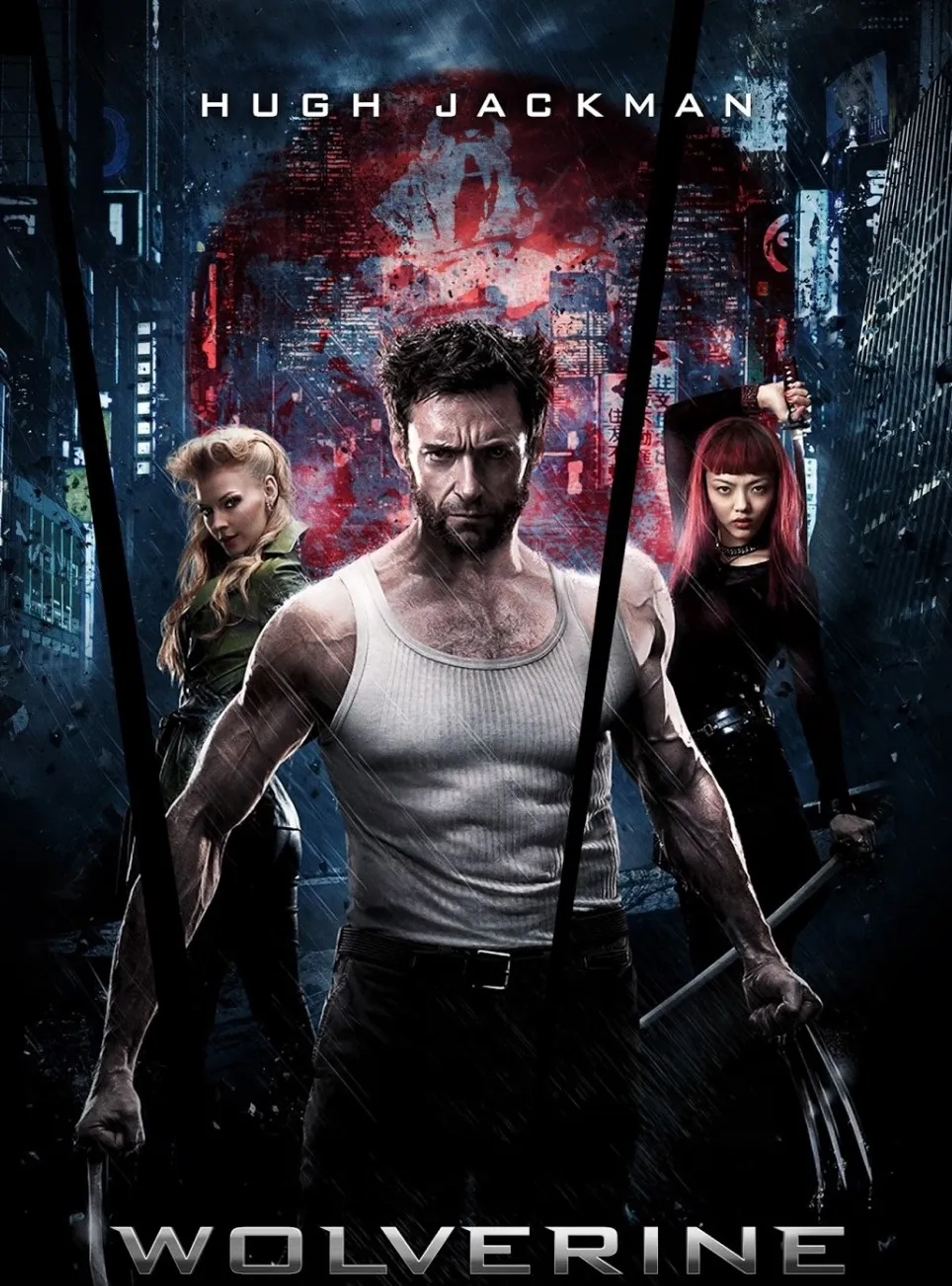 Hugh Jackman, Svetlana Khodchenkova, and Rila Fukushima in The Wolverine (2013)