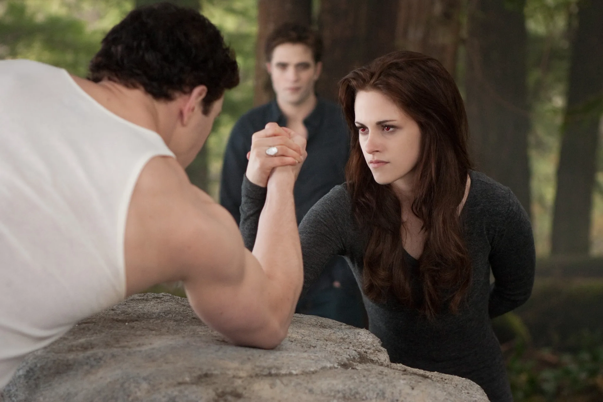 Kristen Stewart, Robert Pattinson, and Kellan Lutz in The Twilight Saga: Breaking Dawn - Part 2 (2012)