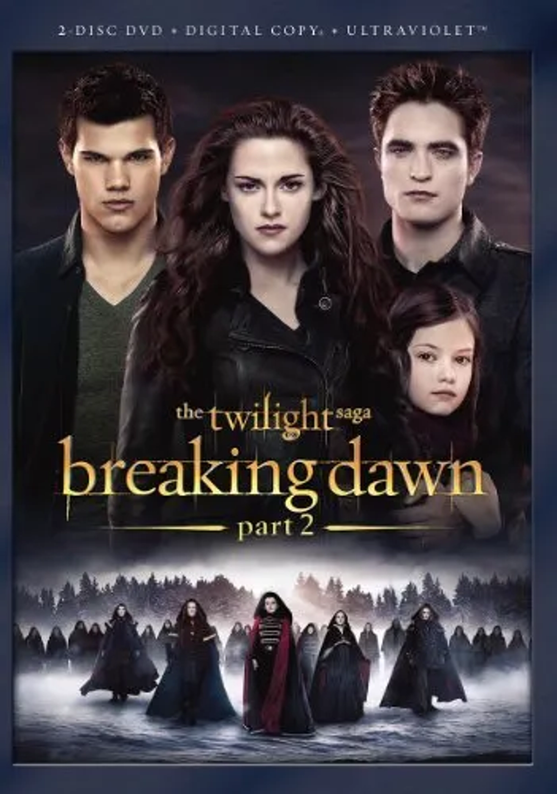 Kristen Stewart, Taylor Lautner, Robert Pattinson, and Mackenzie Foy in The Twilight Saga: Breaking Dawn - Part 2 (2012)