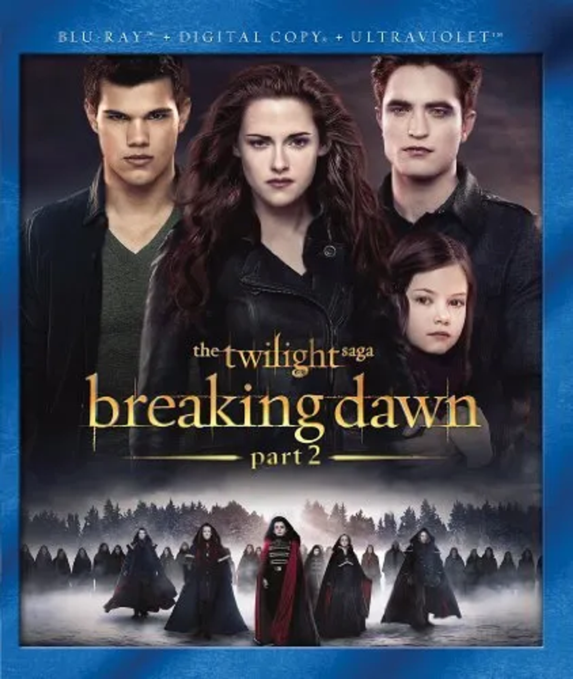 Kristen Stewart, Taylor Lautner, Robert Pattinson, and Mackenzie Foy in The Twilight Saga: Breaking Dawn - Part 2 (2012)