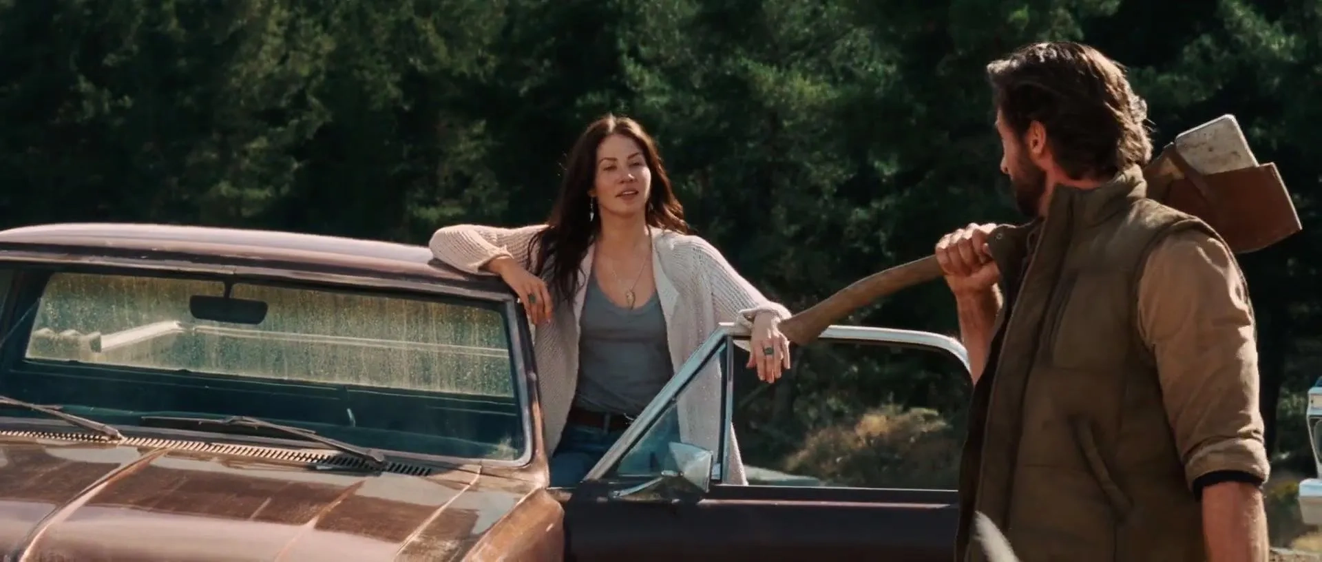 Hugh Jackman and Lynn Collins in X-Men Origins: Wolverine (2009)