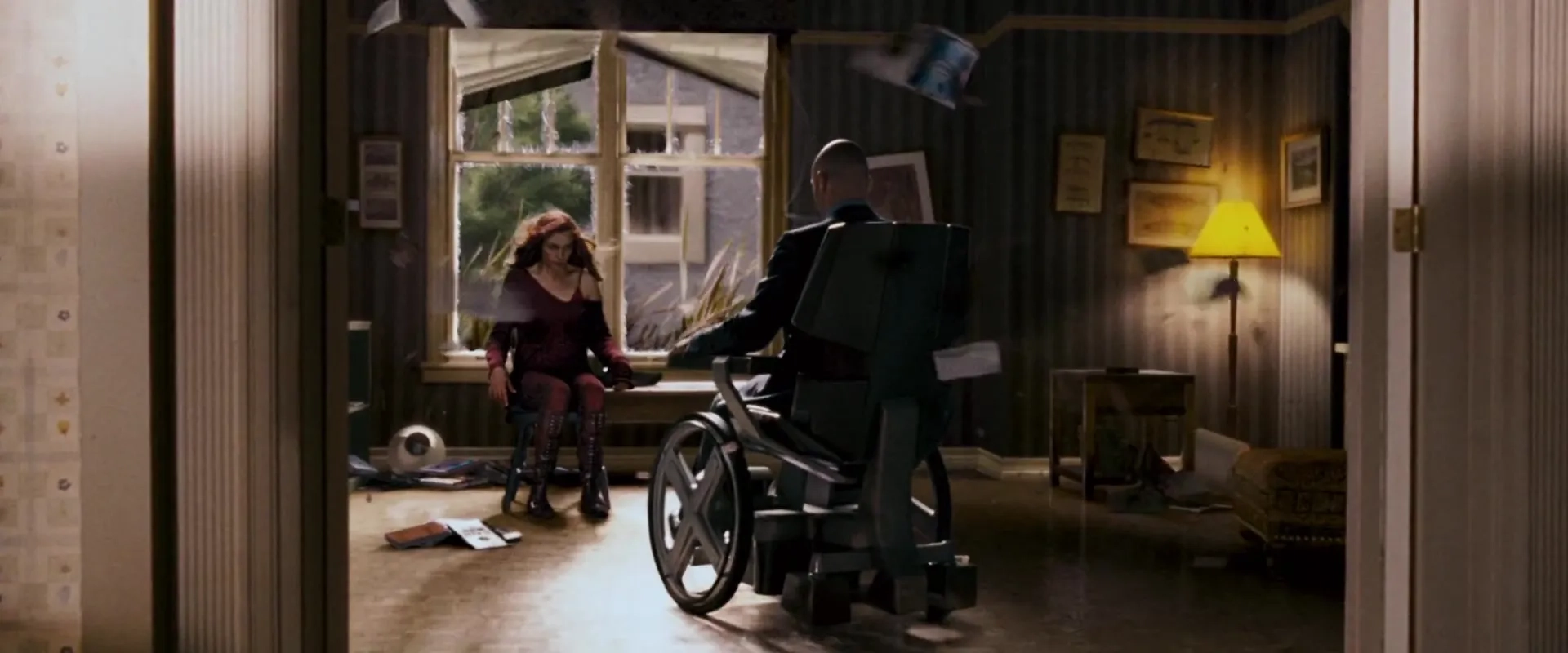 Famke Janssen and Patrick Stewart in X-Men: The Last Stand (2006)