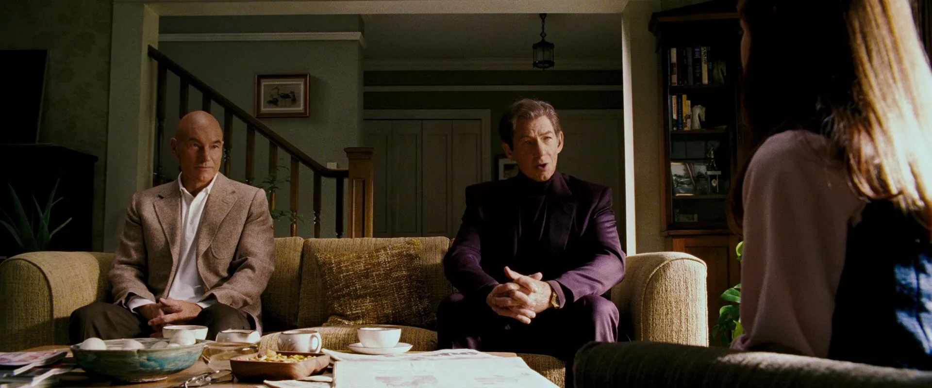 Patrick Stewart, Ian McKellen, and Haley Ramm in X-Men: The Last Stand (2006)