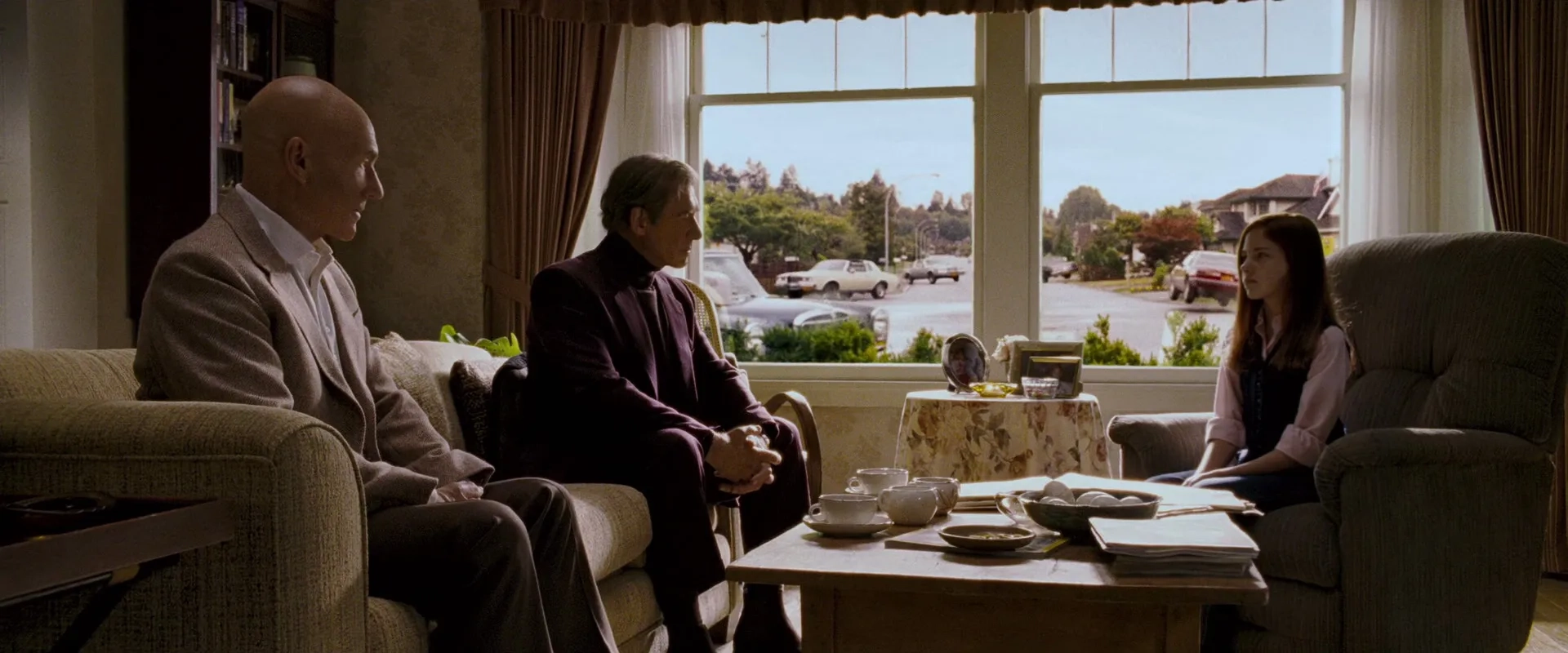 Patrick Stewart, Ian McKellen, and Haley Ramm in X-Men: The Last Stand (2006)