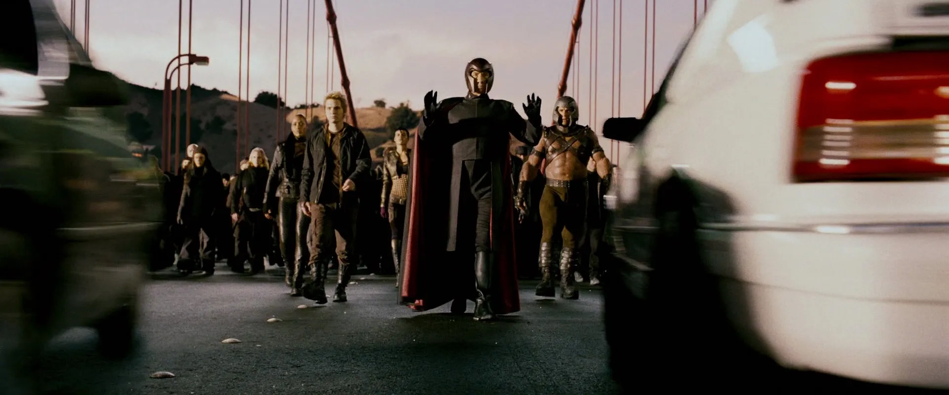 Famke Janssen, Vinnie Jones, Ian McKellen, John Pyper-Ferguson, Aaron Stanford, Omahyra, Chelah Horsdal, Justin Callan, Brenna O'Brien, and Alex Ferris in X-Men: The Last Stand (2006)