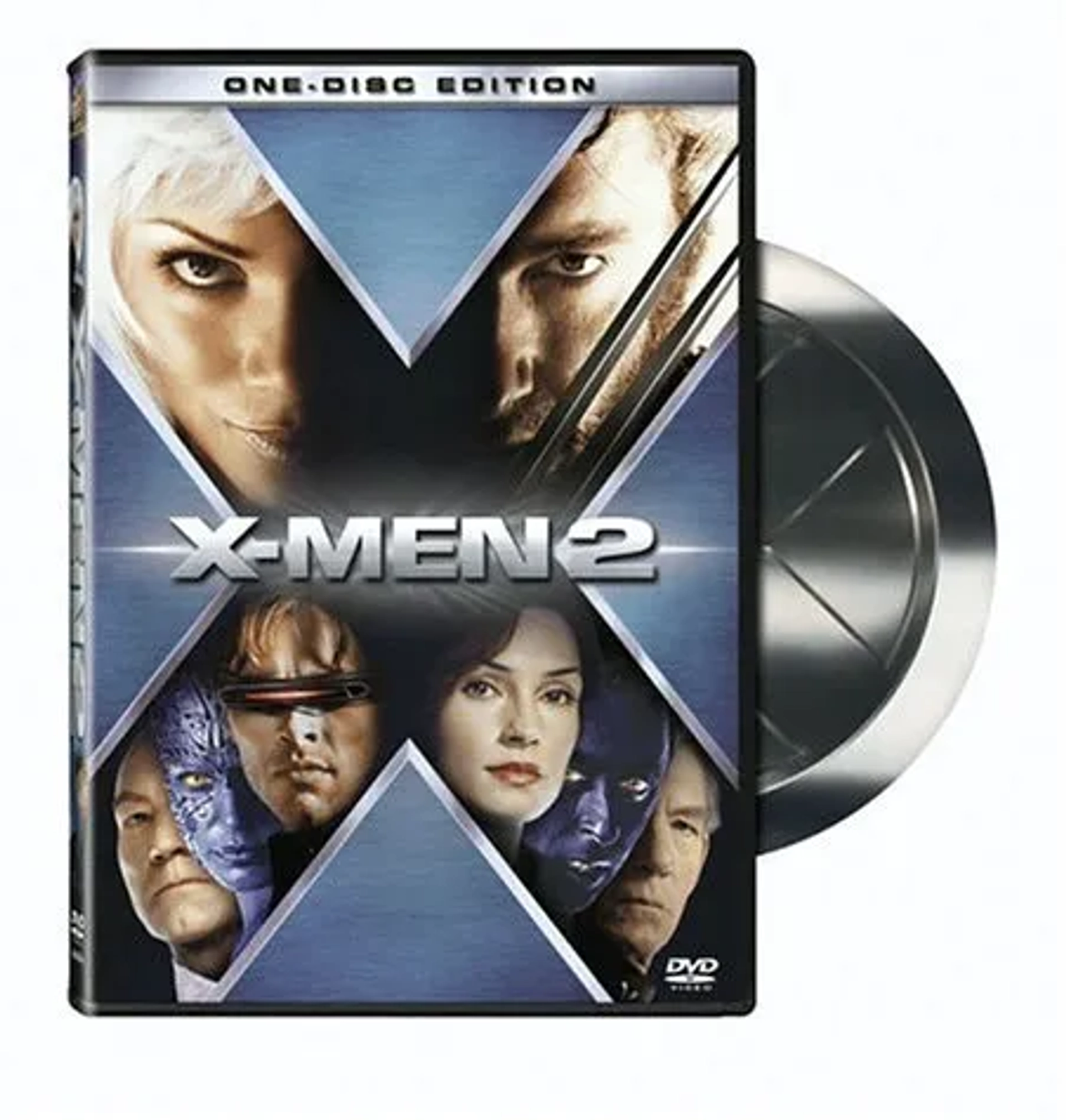 Famke Janssen, Halle Berry, Alan Cumming, Patrick Stewart, James Marsden, Ian McKellen, Rebecca Romijn, and Hugh Jackman in X2 (2003)