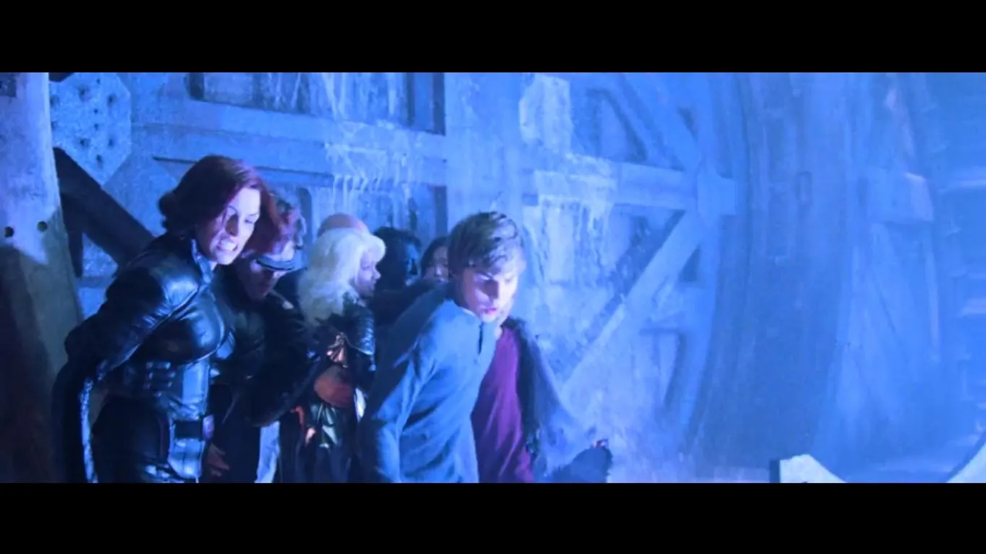 Famke Janssen, Halle Berry, Alan Cumming, Patrick Stewart, and James Marsden in X2 (2003)
