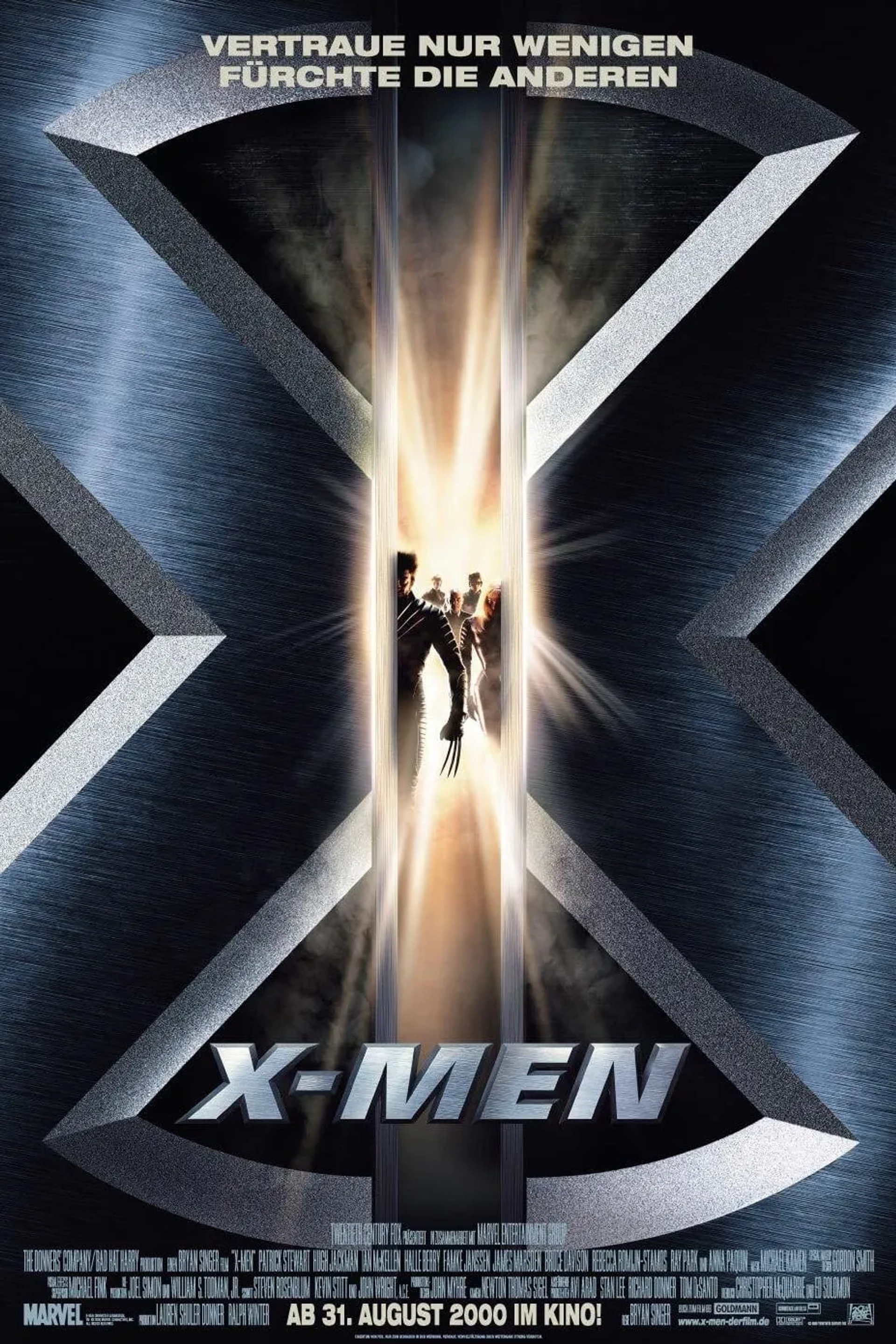 Patrick Stewart, James Marsden, and Hugh Jackman in X-Men (2000)