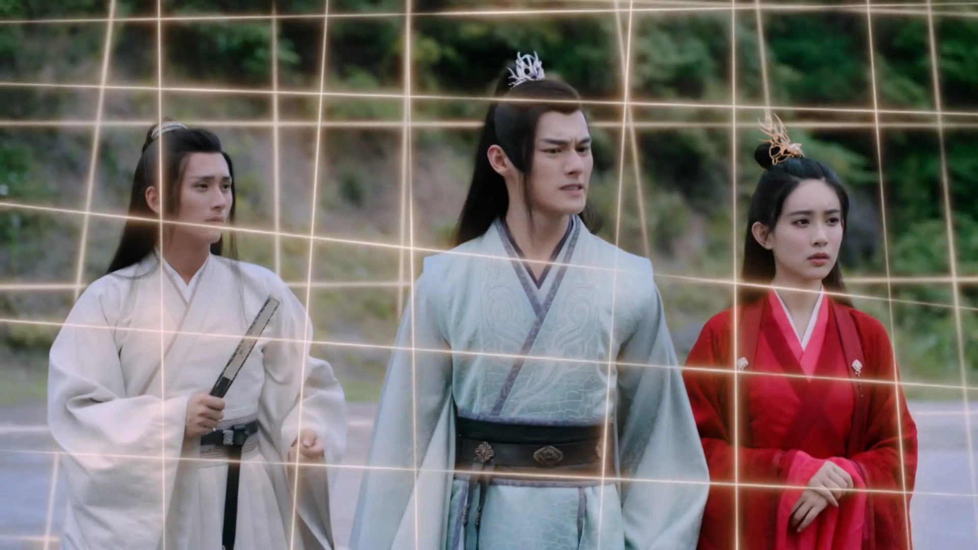 Zhuocheng Wang, Li Ji, and Ziyi Meng in The Untamed (2019)