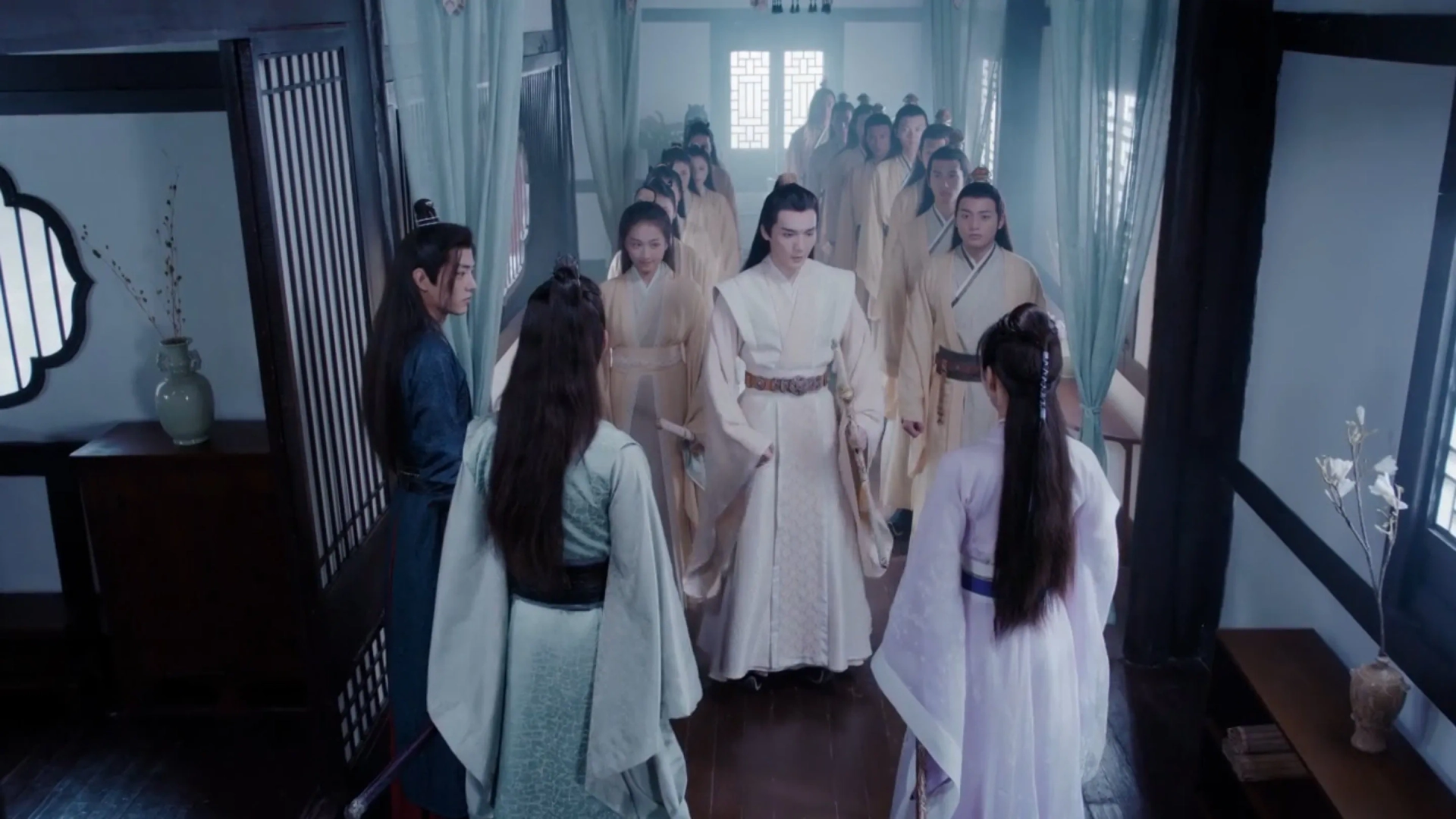 Zhuocheng Wang, Yuchen Cao, Lu Xuan, Yifei Wang, and Zhan Xiao in The Untamed (2019)