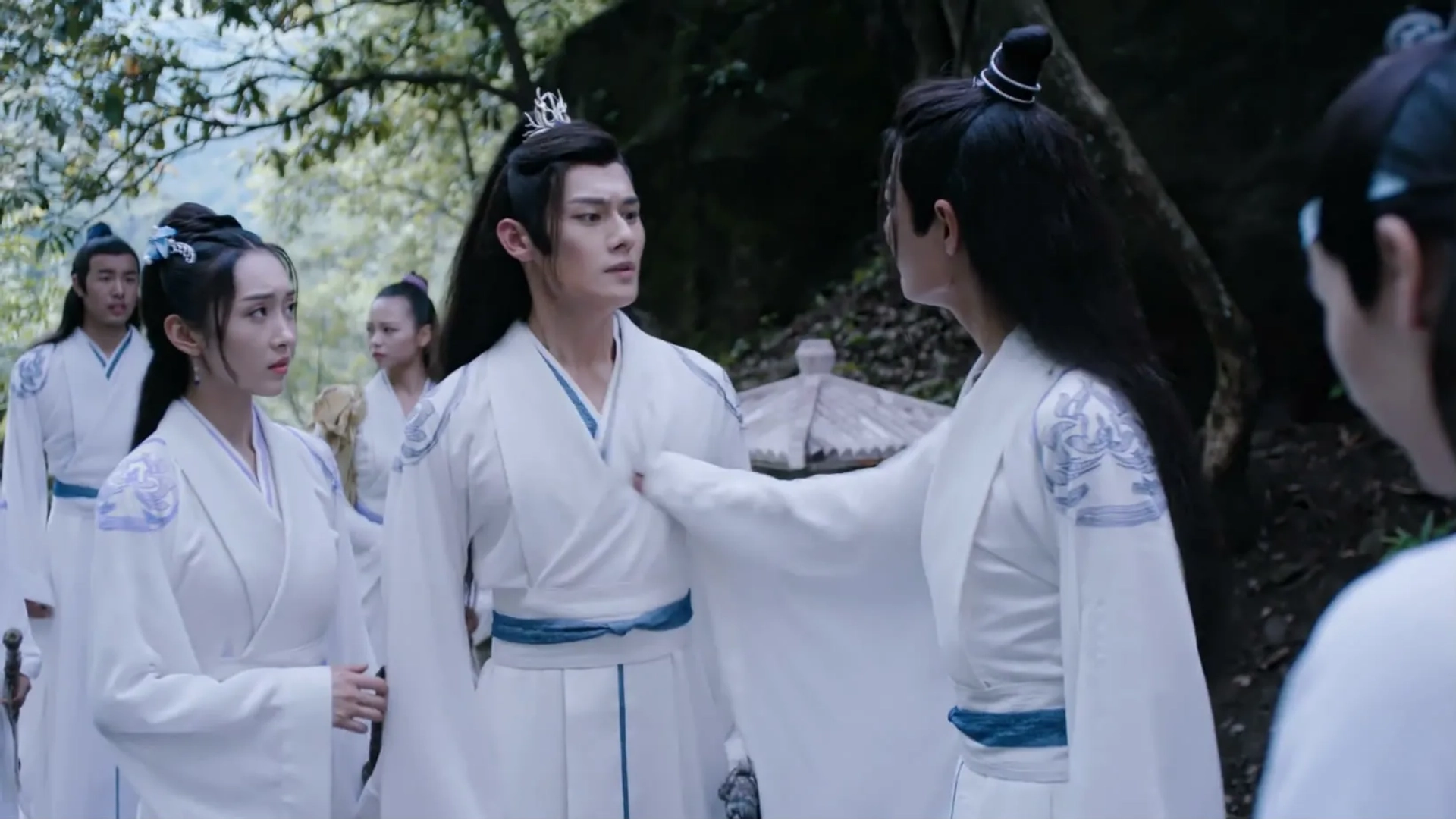 Zhuocheng Wang, Lu Xuan, and Zhan Xiao in The Untamed (2019)