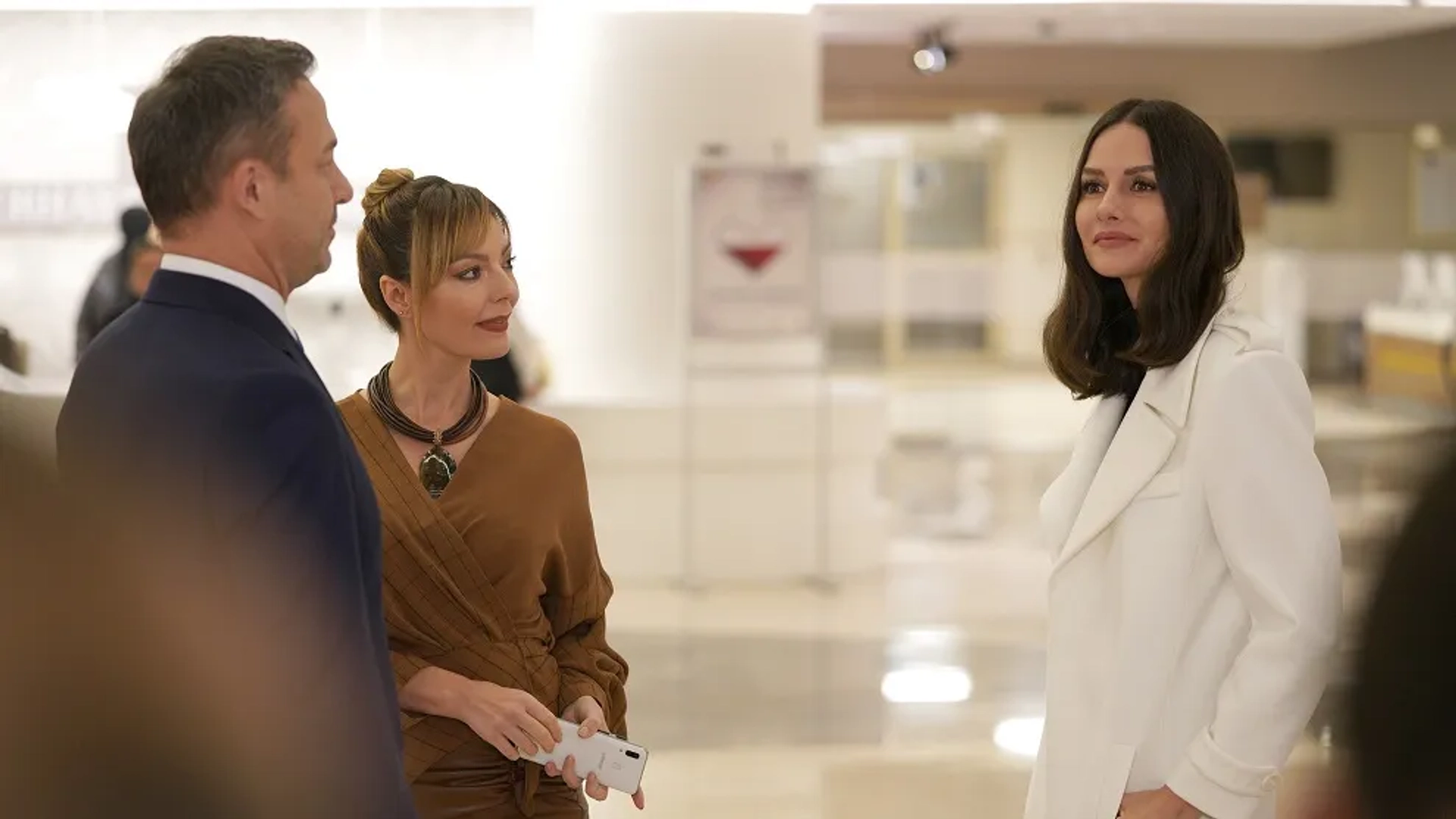 Yasemin Ergene, Özge Özder, and Murat Aygen in A Miracle (2019)