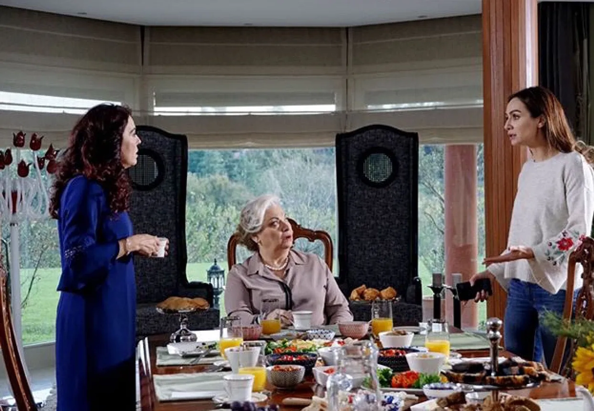 Kadriye Kenter, Arzu Gamze Kilinç, and Birce Akalay in Price of Passion (2017)