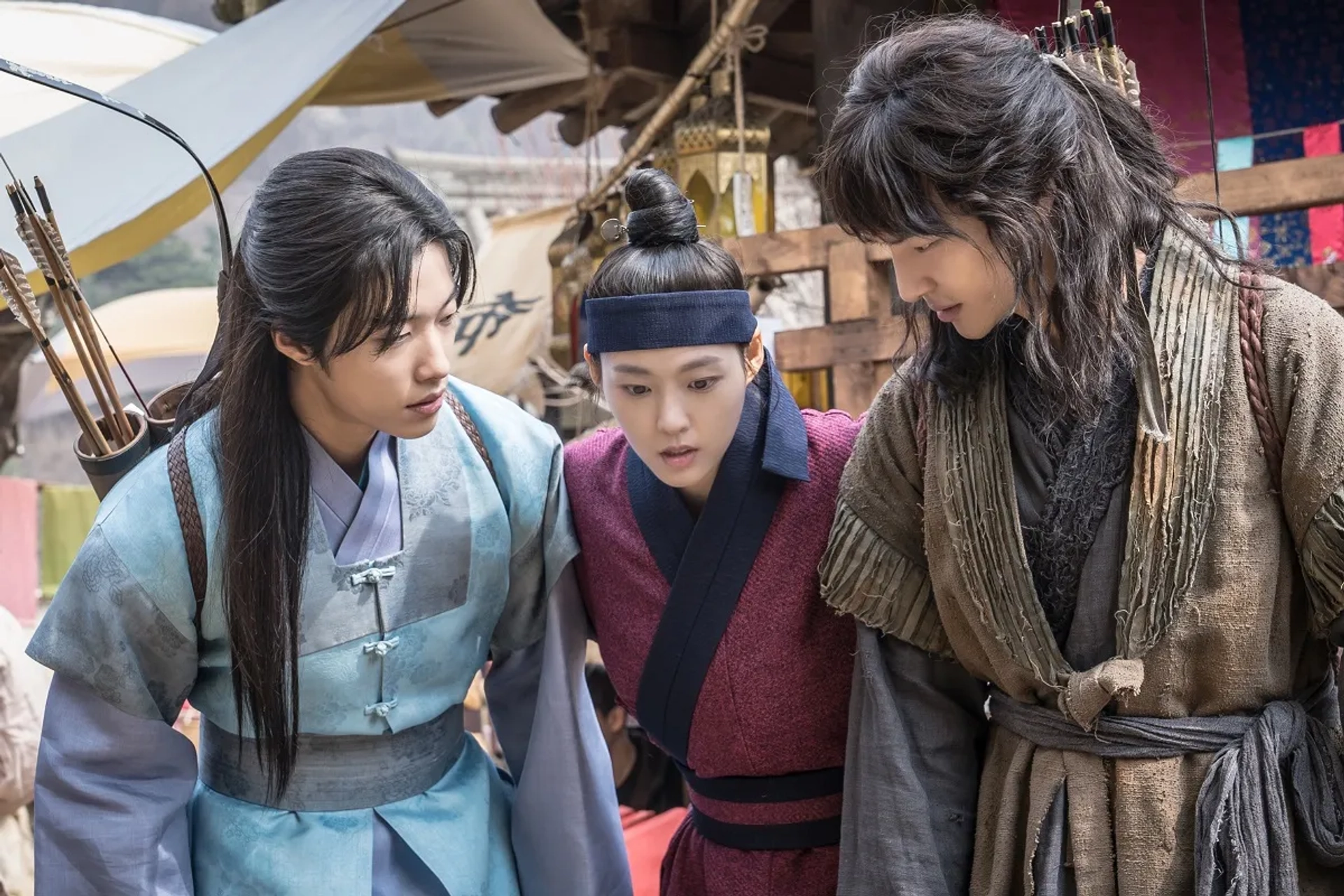 Seol-Hyun Kim, Woo Do-Hwan, and Yang Se-Jong in My Country: The New Age (2019)