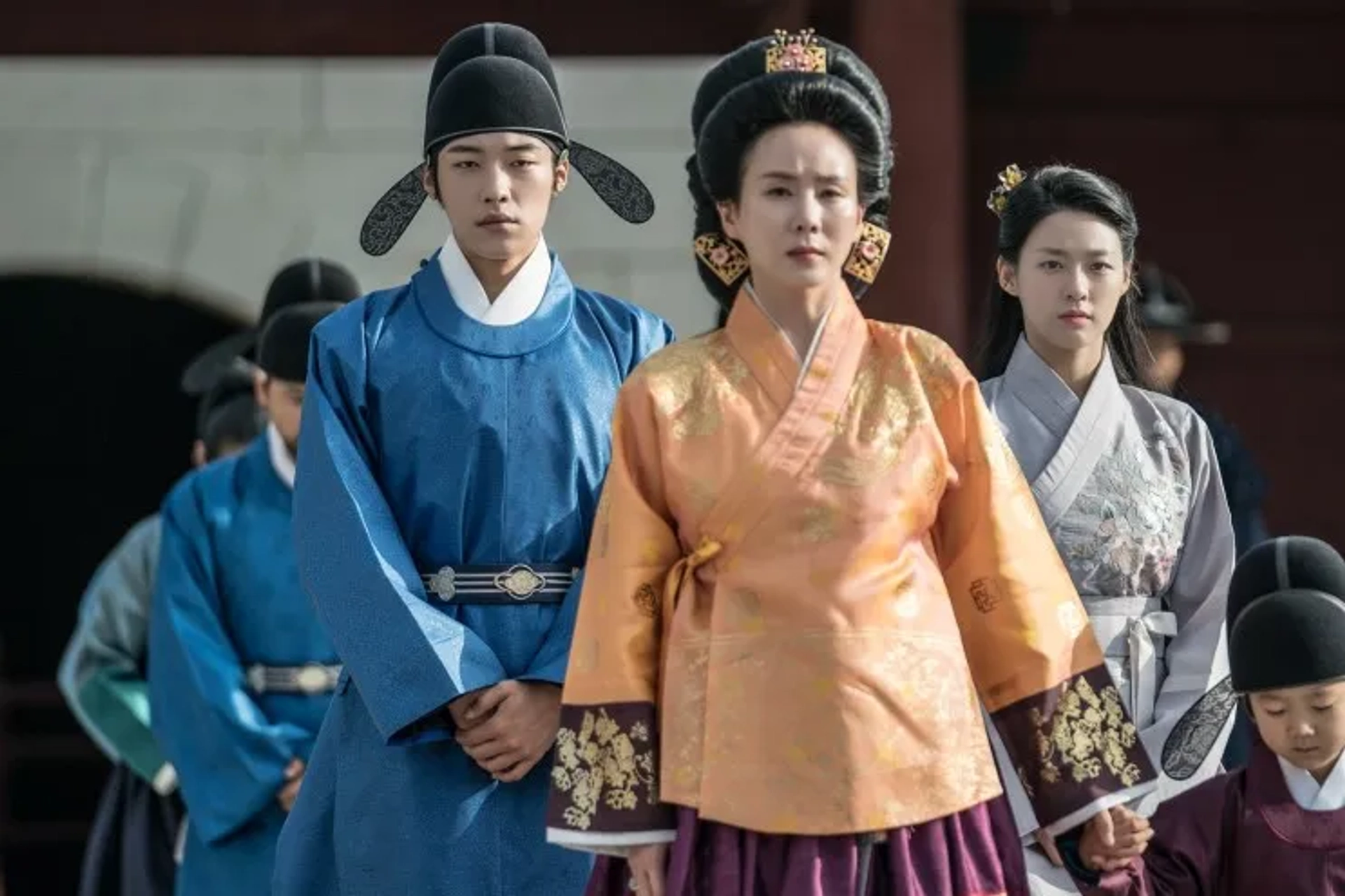 Park Yejin, Seol-Hyun Kim, and Woo Do-Hwan in My Country: The New Age (2019)