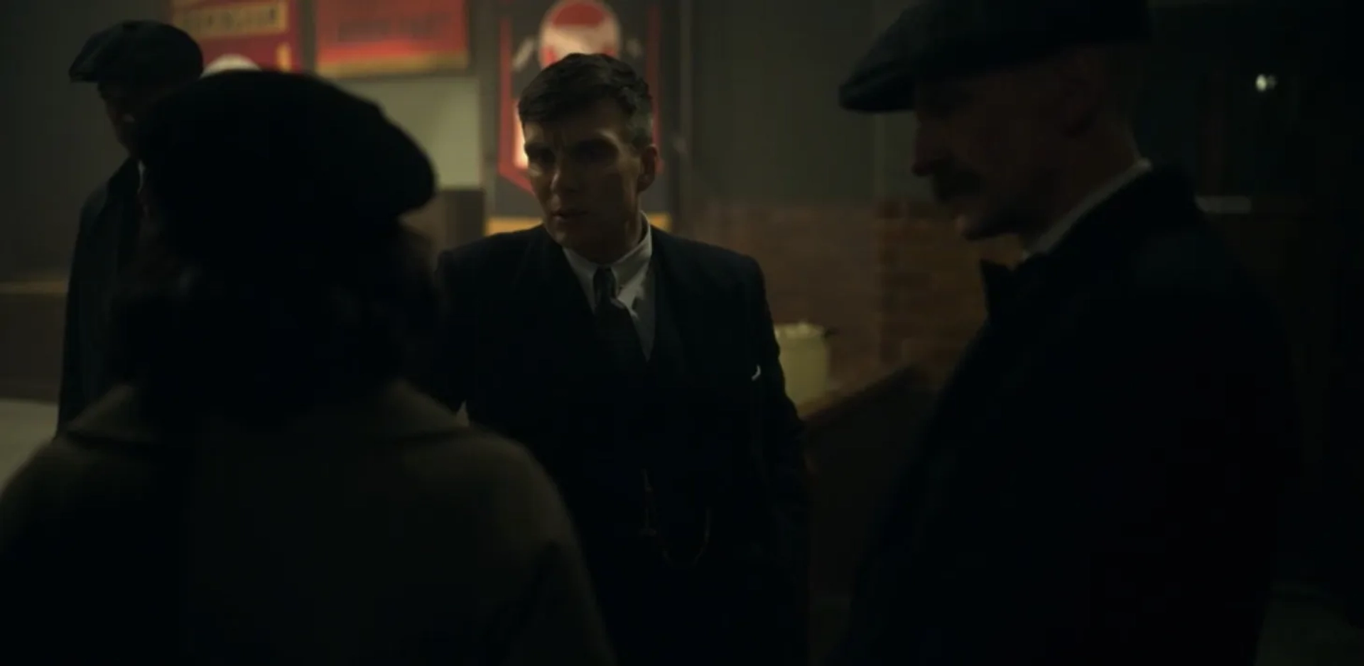 Cillian Murphy, Charlene McKenna, and Paul Anderson in Peaky Blinders: Black Shirt (2022)