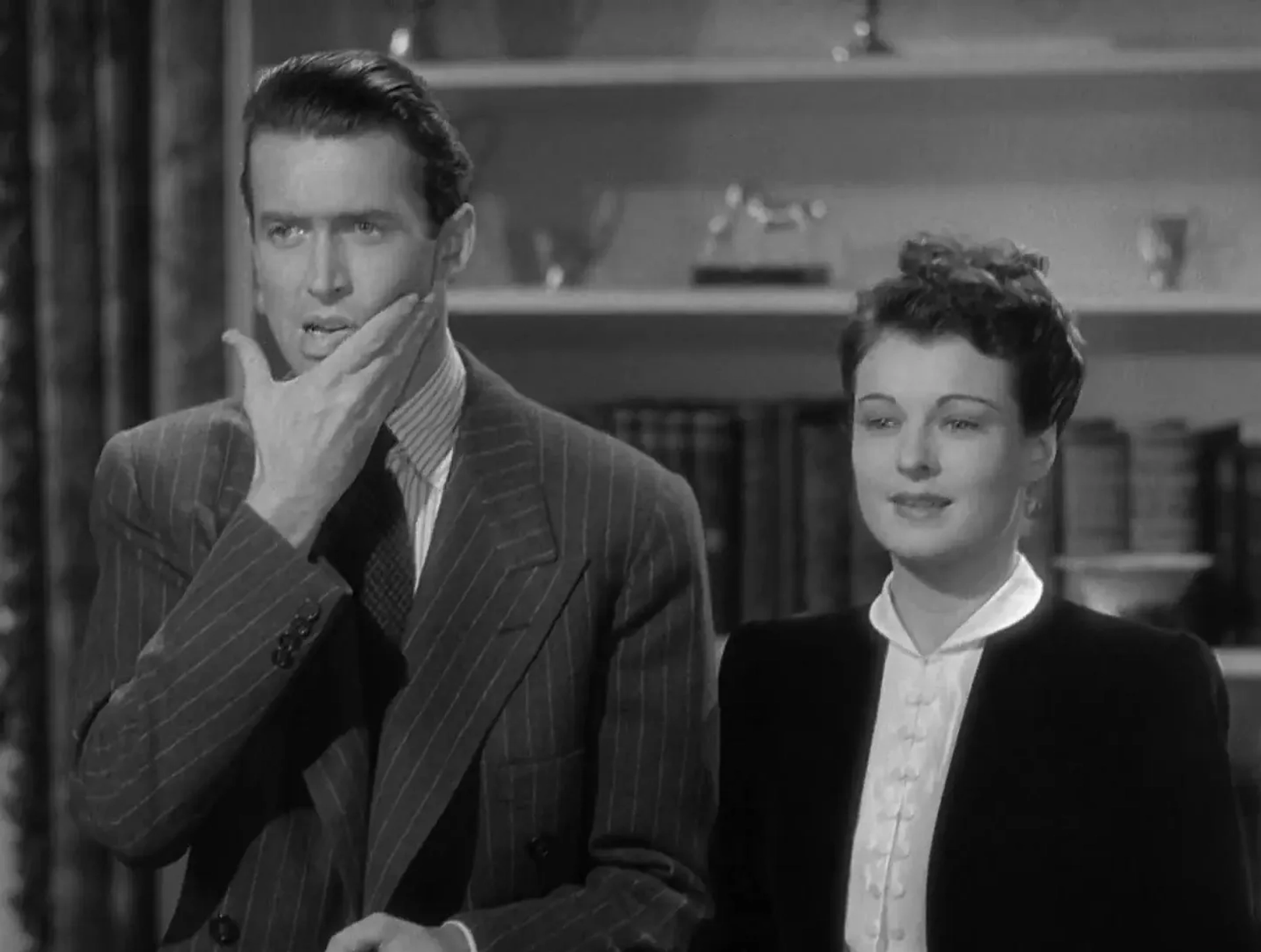 James Stewart and Ruth Hussey in The Philadelphia Story (1940)