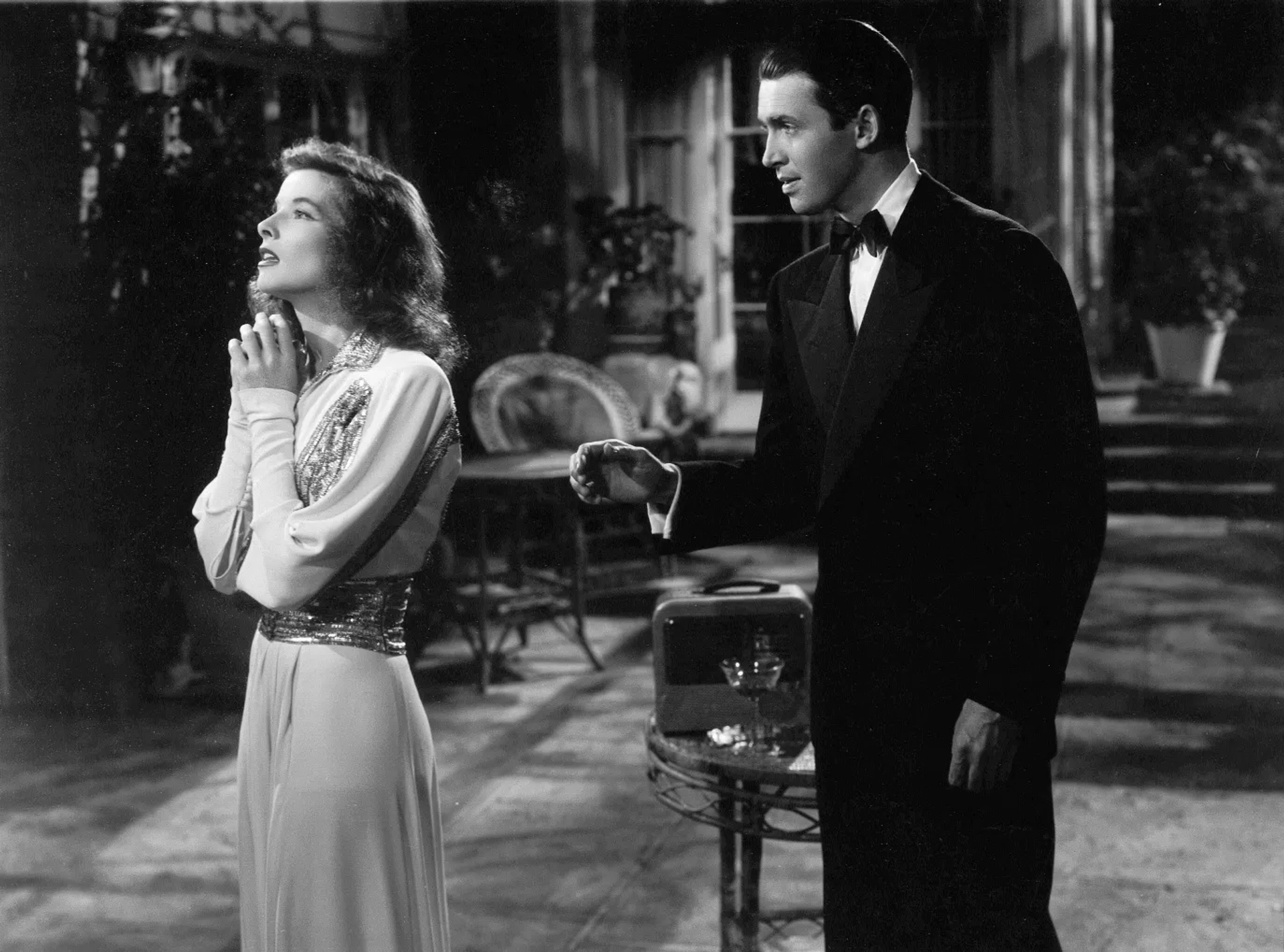 Katharine Hepburn and James Stewart in The Philadelphia Story (1940)