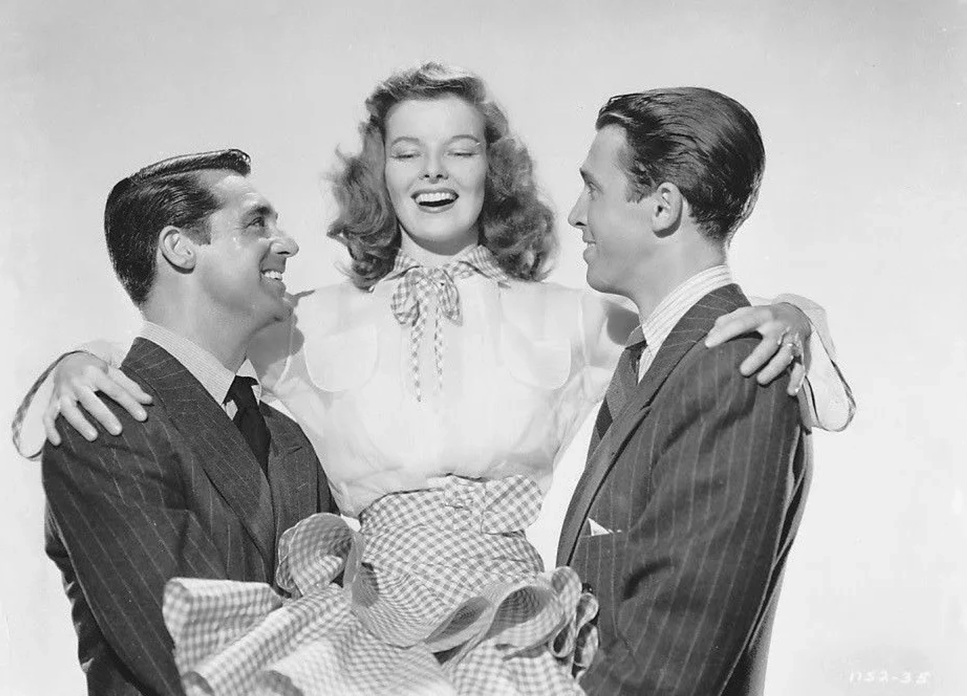 Cary Grant, Katharine Hepburn, and James Stewart in The Philadelphia Story (1940)