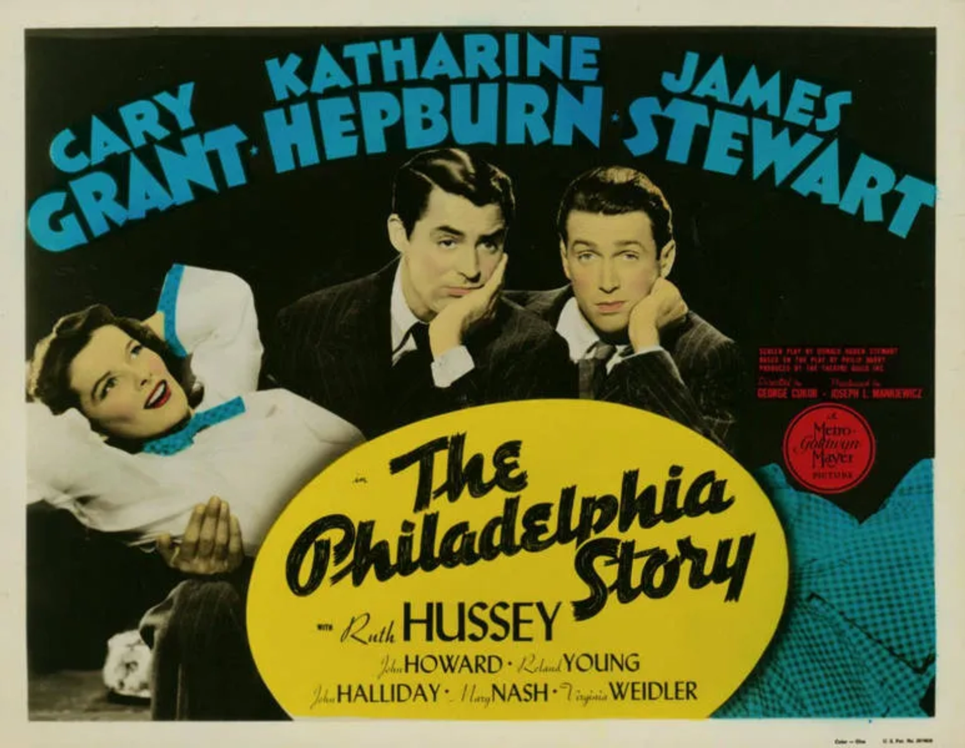 Cary Grant, Katharine Hepburn, and James Stewart in The Philadelphia Story (1940)