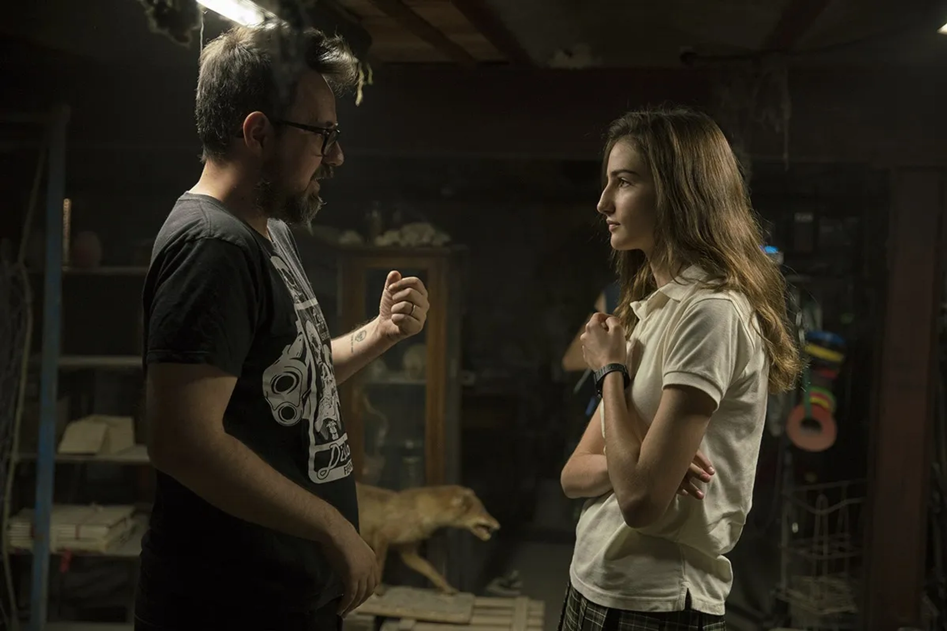 Paco Plaza and Sandra Escacena in Verónica (2017)