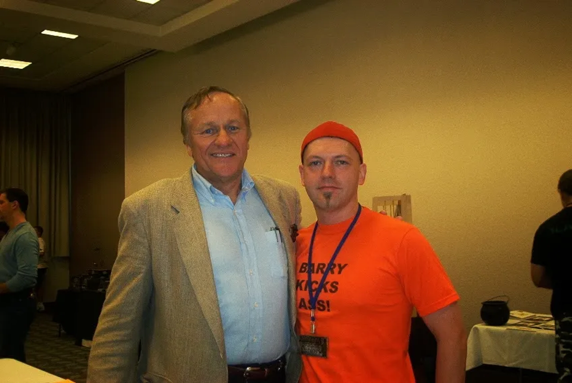 Joe Chappelle and George P. Wilbur at an event for Halloween: The Curse of Michael Myers (1995)