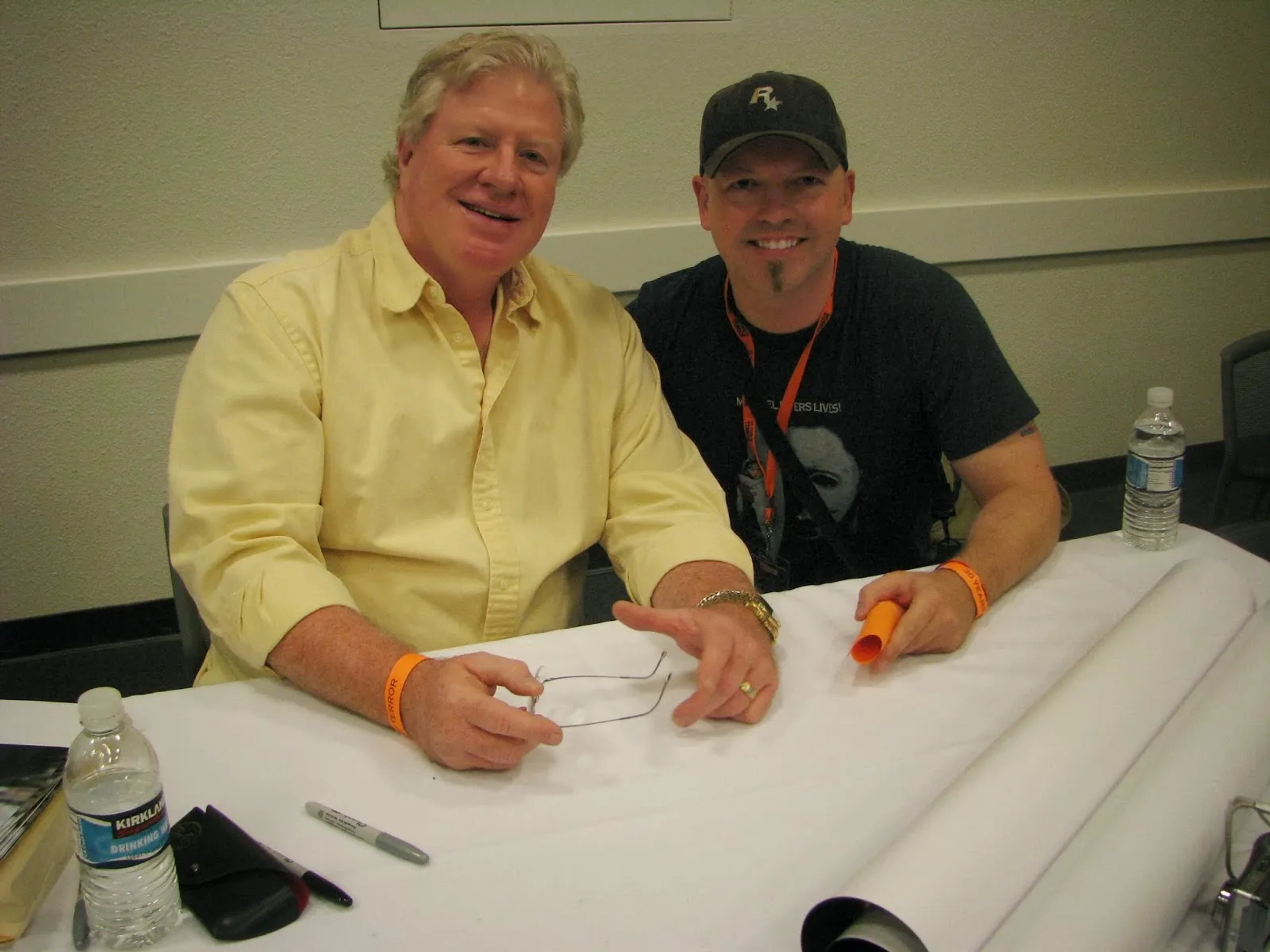 Joe Chappelle and Bradford English at an event for Halloween: The Curse of Michael Myers (1995)