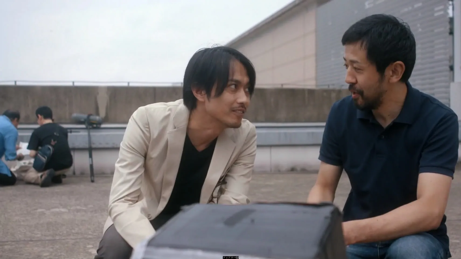 Shin'ichirô Ôsawa and Takayuki Hamatsu in One Cut of the Dead (2017)