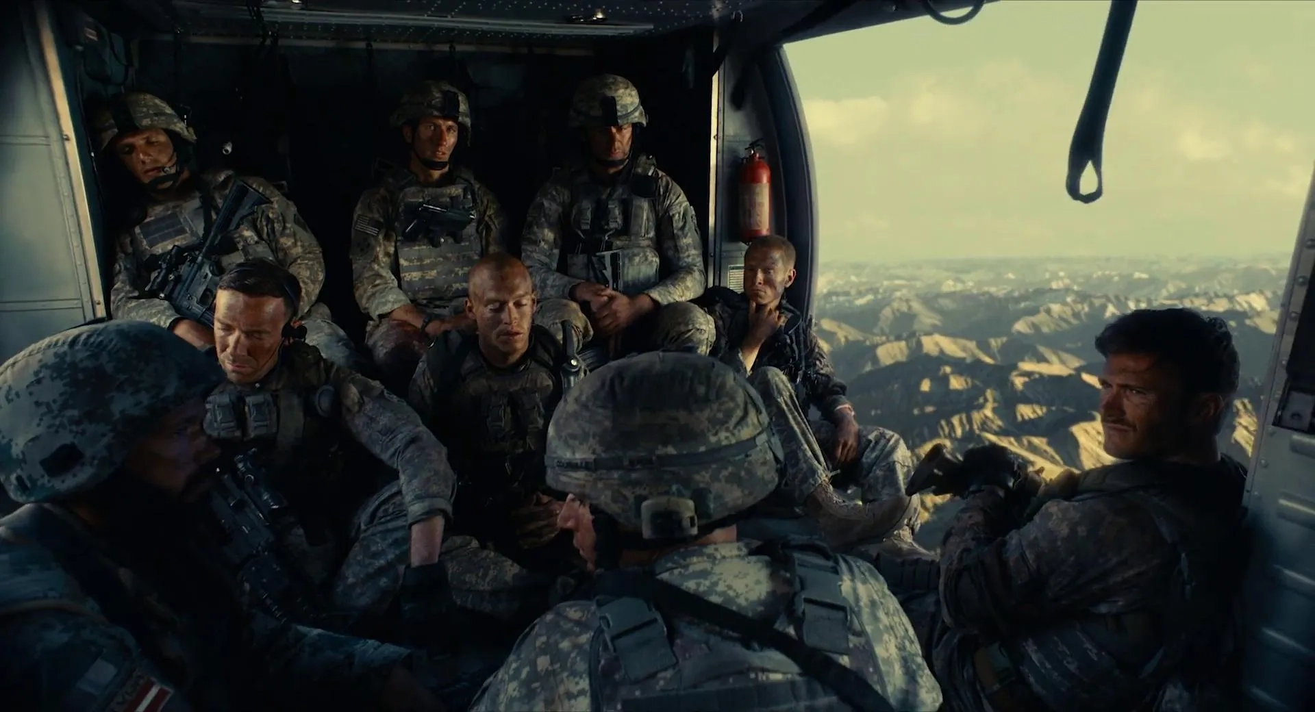 George Arvidson, Will Attenborough, Scott Eastwood, Jonathan Yunger, Caleb Landry Jones, Josiah-Jack Kalian, Aleksandar Aleksiev, Trey Tucker, and Henry Hughes in The Outpost (2019)