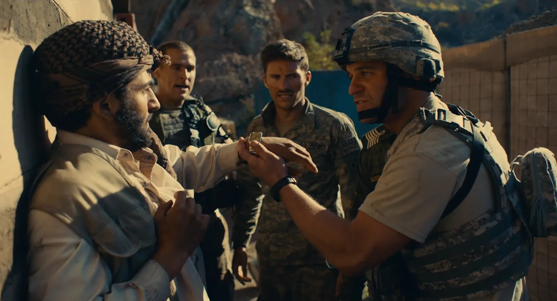 Scott Eastwood, Jack Kesy, and Milo Gibson in The Outpost (2019)