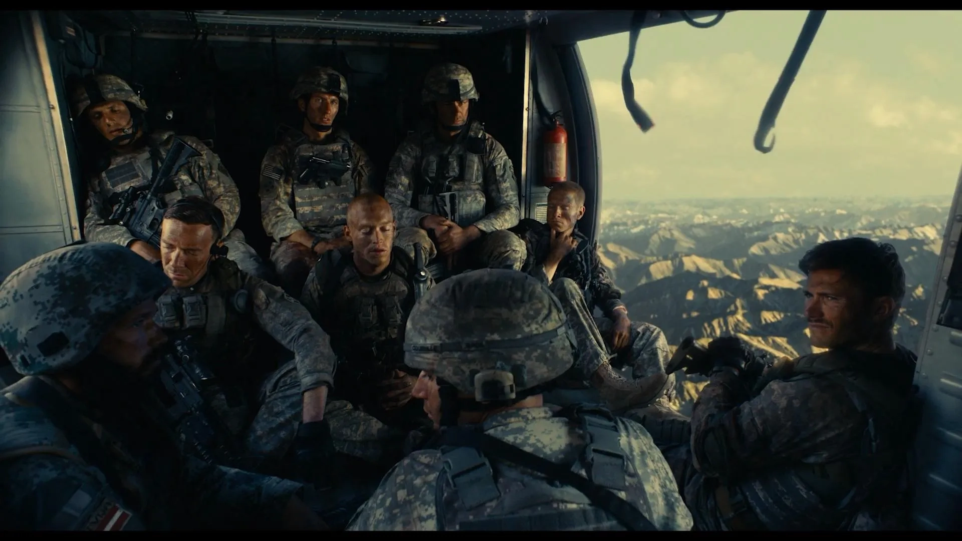 George Arvidson, Will Attenborough, Scott Eastwood, Jonathan Yunger, Caleb Landry Jones, Josiah-Jack Kalian, Aleksandar Aleksiev, Trey Tucker, and Henry Hughes in The Outpost (2019)