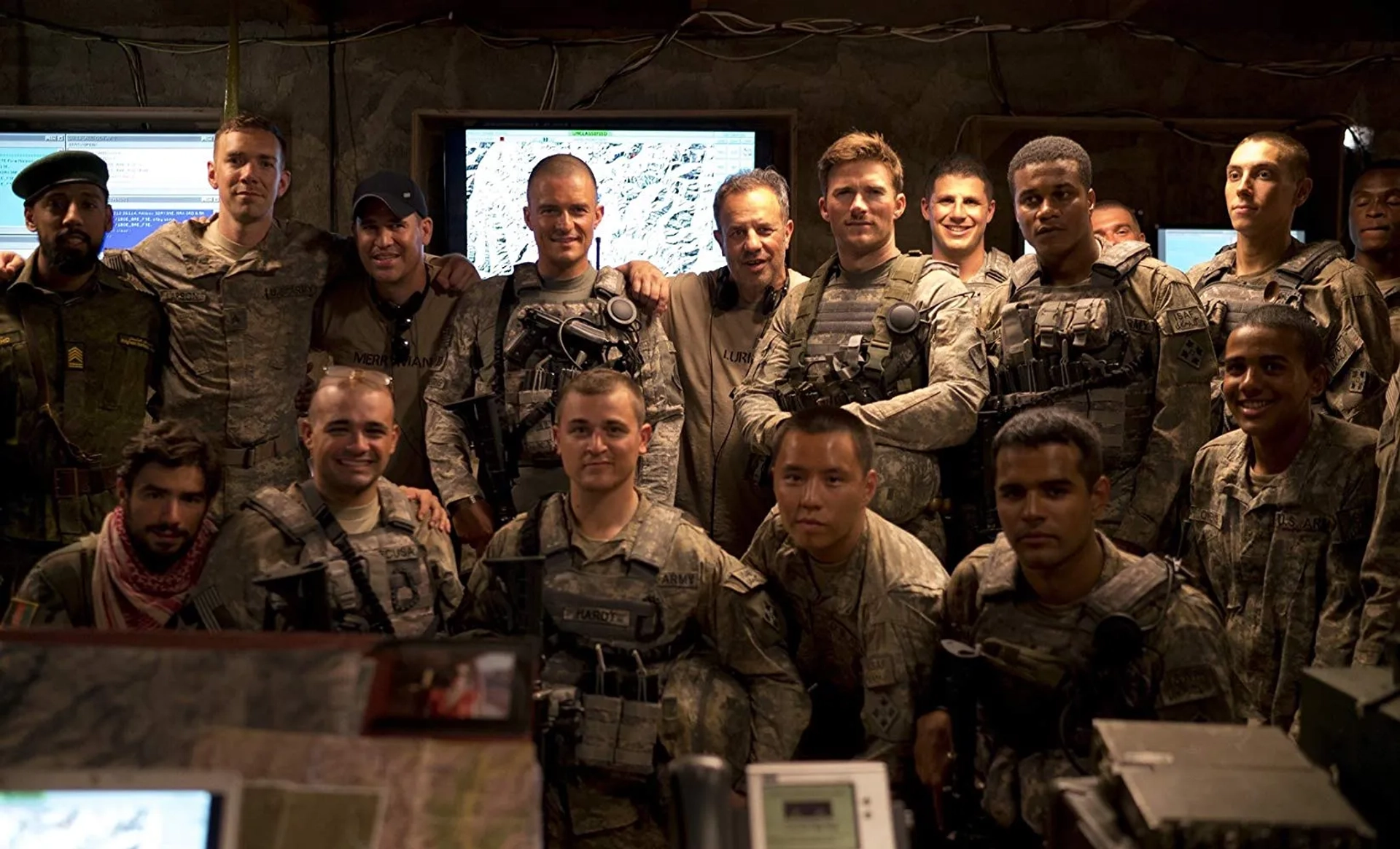 Cory Hardrict, Rod Lurie, Bobby Lockwood, Alexander Arnold, Scott Eastwood, Scott Alda Coffey, Henry Hughes, and Jeremy Ang Jones in The Outpost (2019)