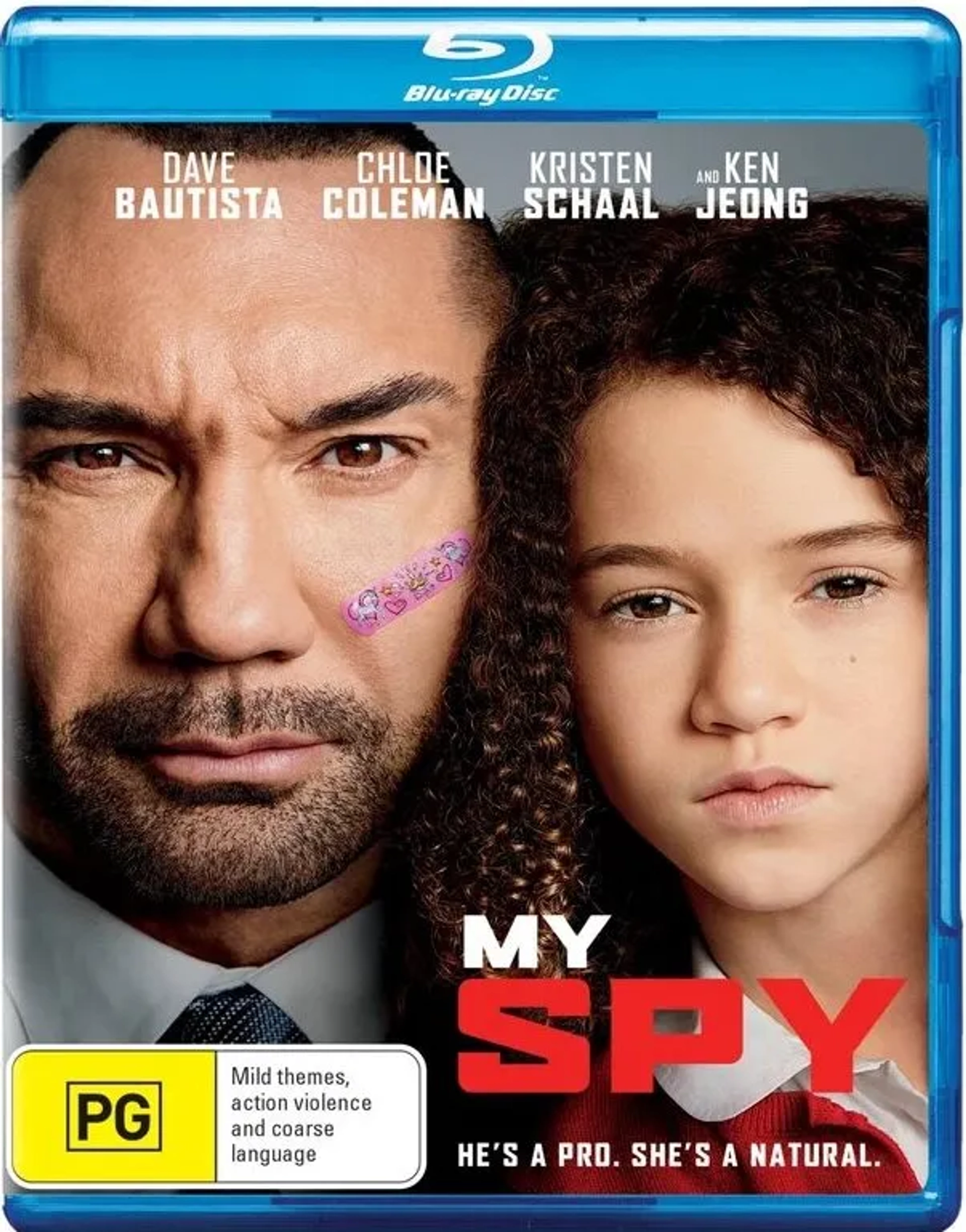 Dave Bautista and Chloe Coleman in My Spy (2020)