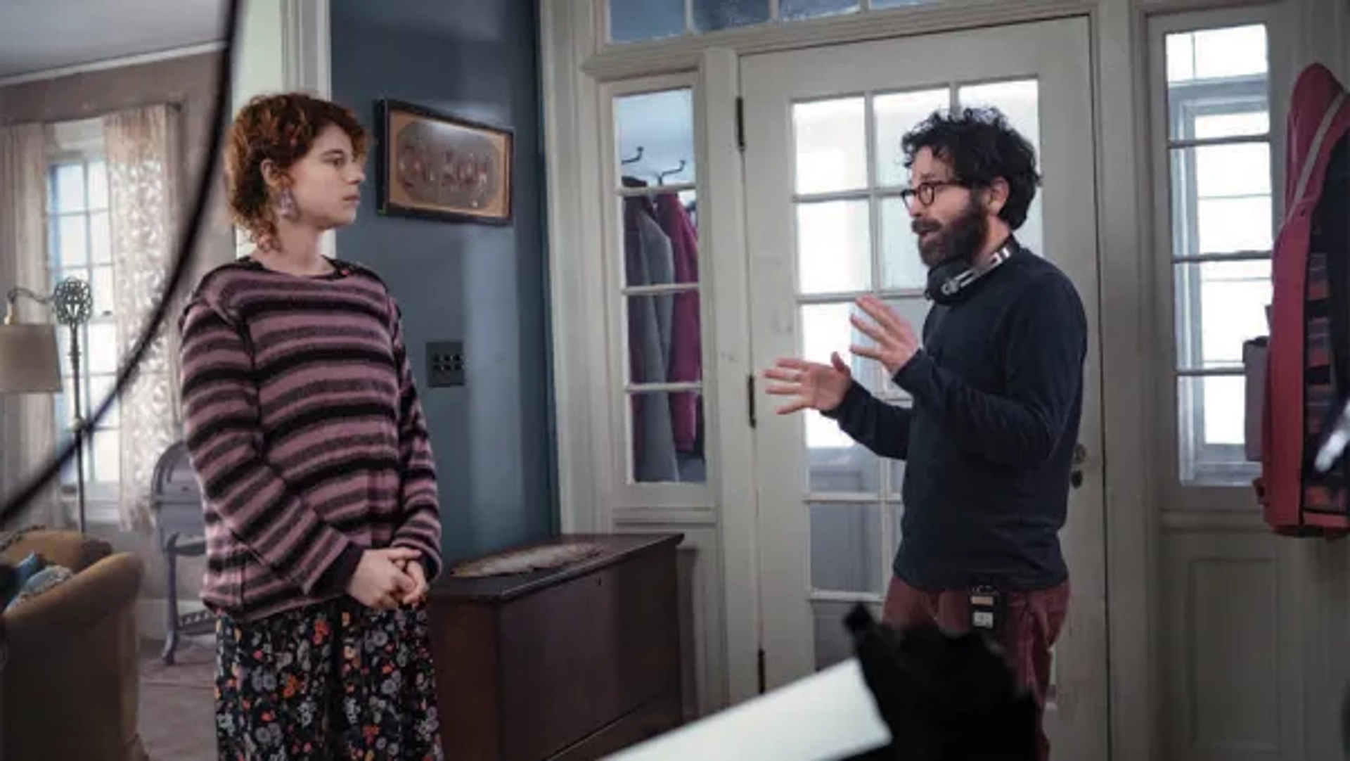 Charlie Kaufman and Jessie Buckley in I'm Thinking of Ending Things (2020)