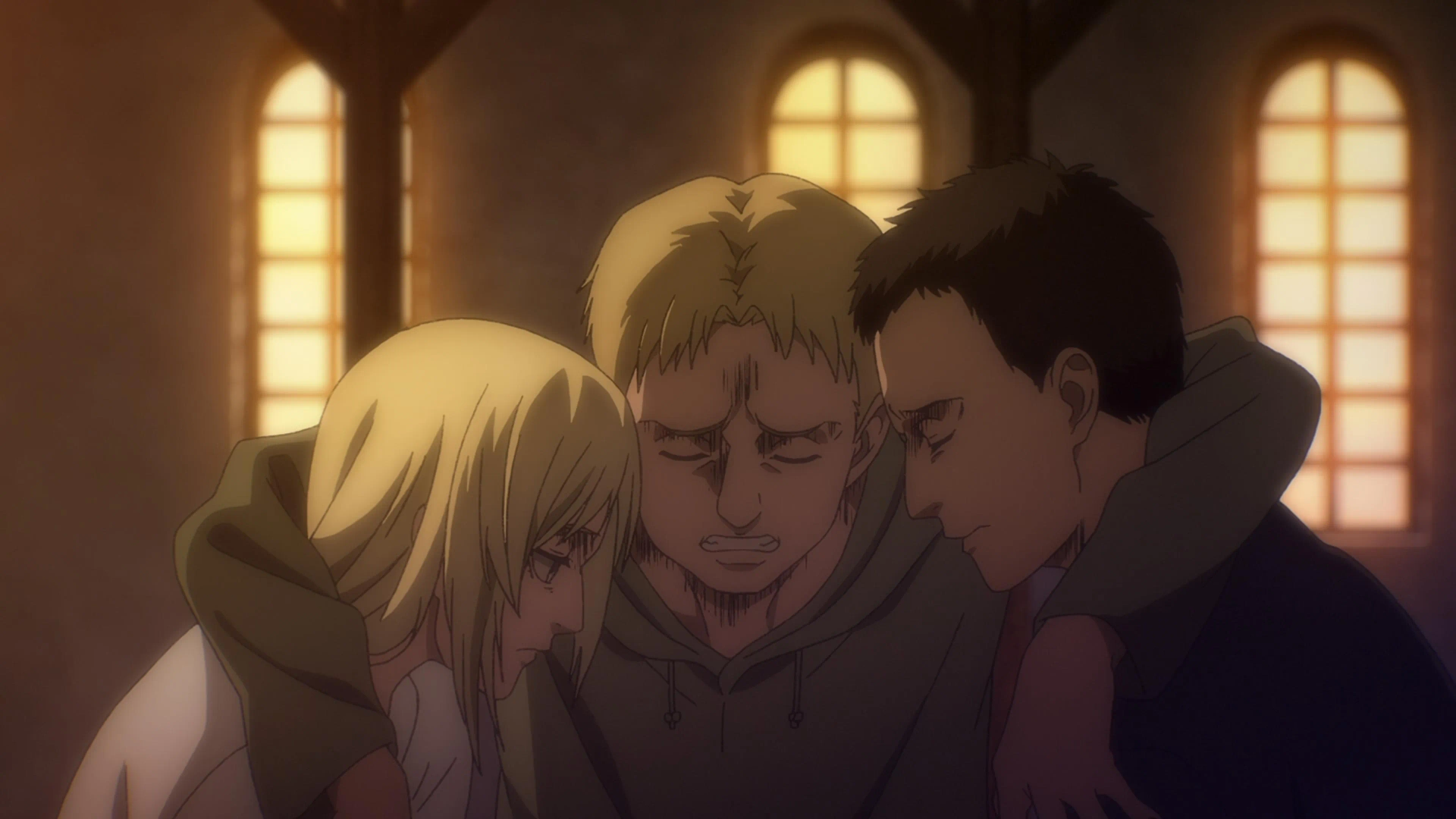 Yoshimasa Hosoya, Yû Shimamura, and Tomohisa Hashizume in Attack on Titan: The Door of Hope (2020)