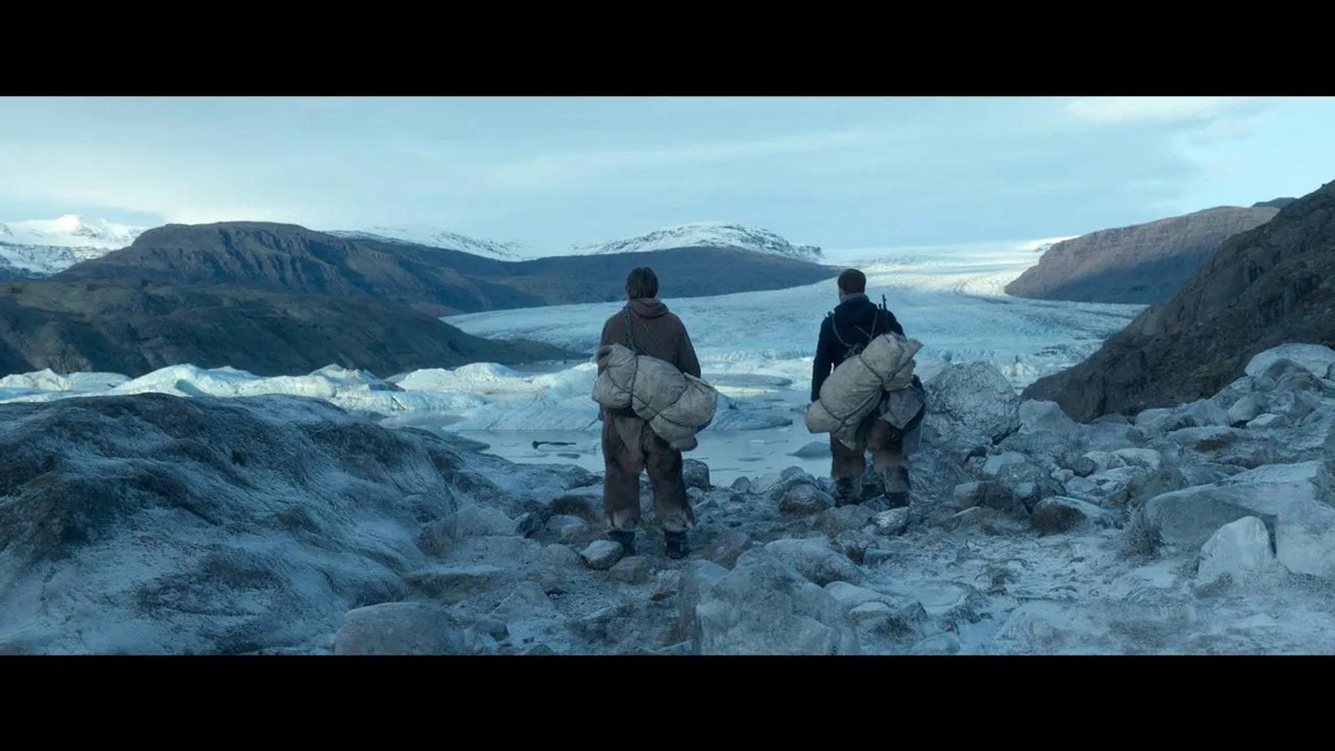 Nikolaj Coster-Waldau and Joe Cole in Against the Ice (2022)