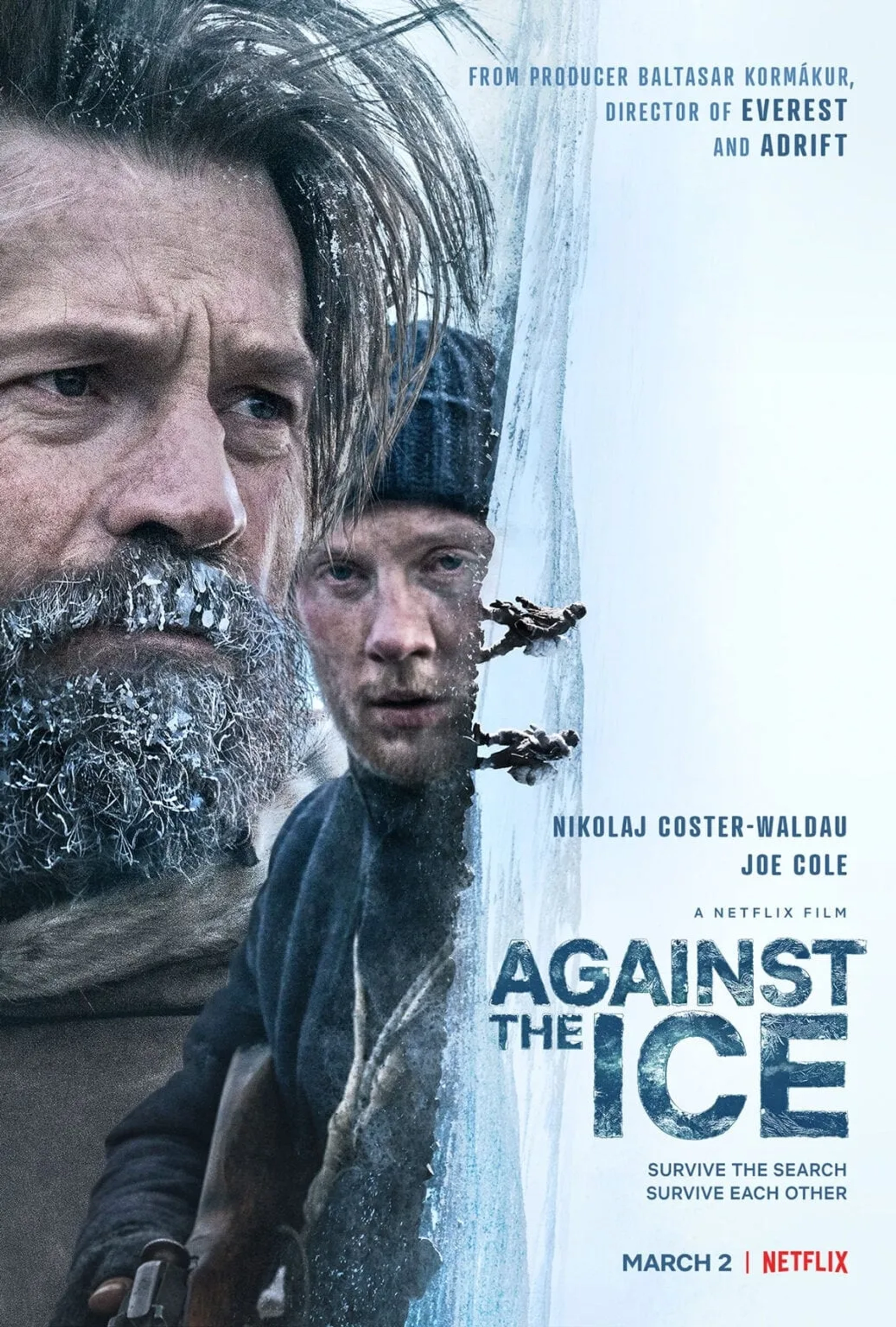 Nikolaj Coster-Waldau and Joe Cole in Against the Ice (2022)